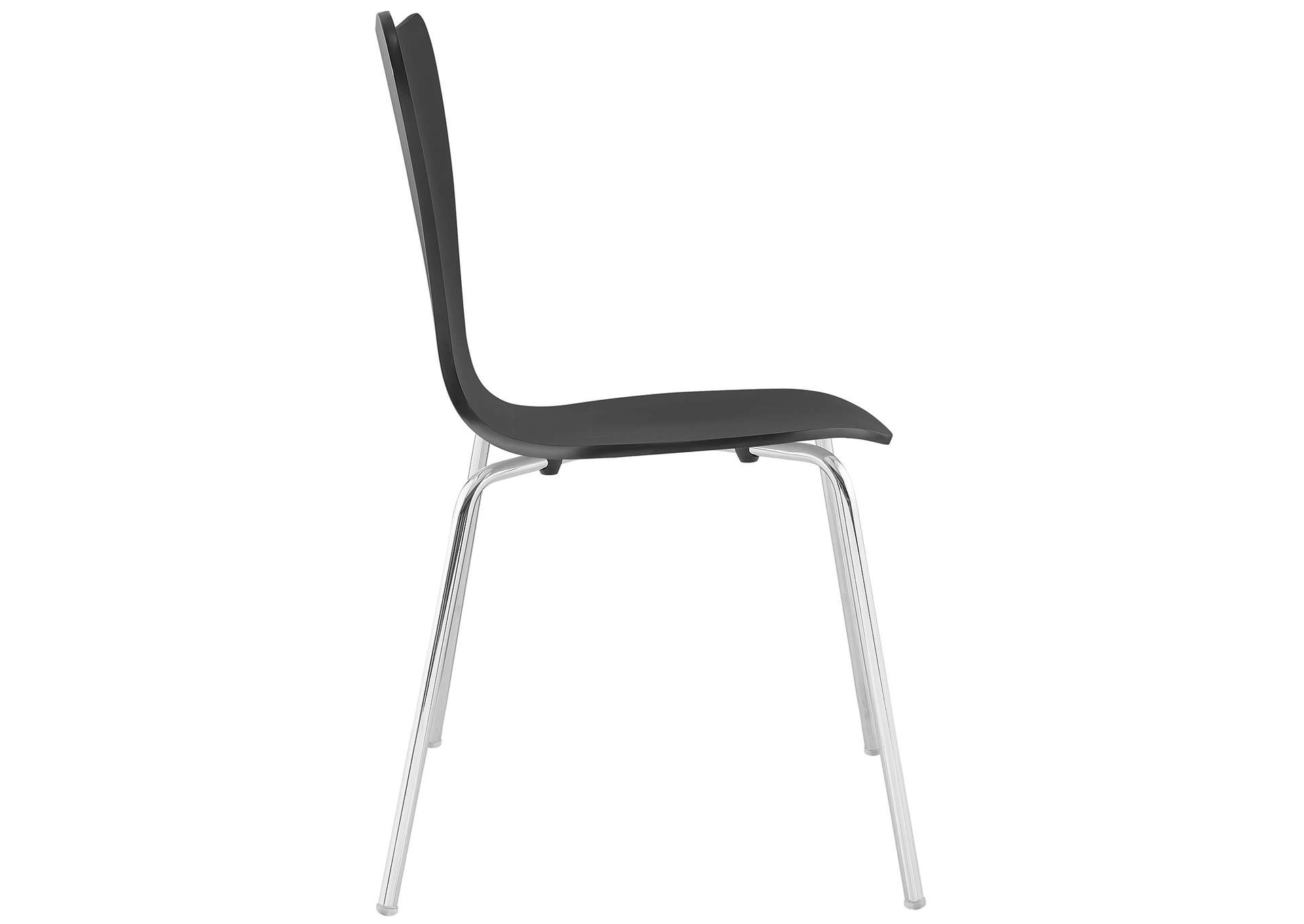 Black Ernie Dining Side Chair,Modway