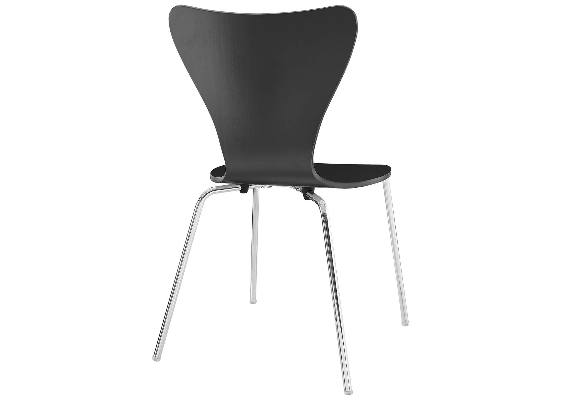 Black Ernie Dining Side Chair,Modway