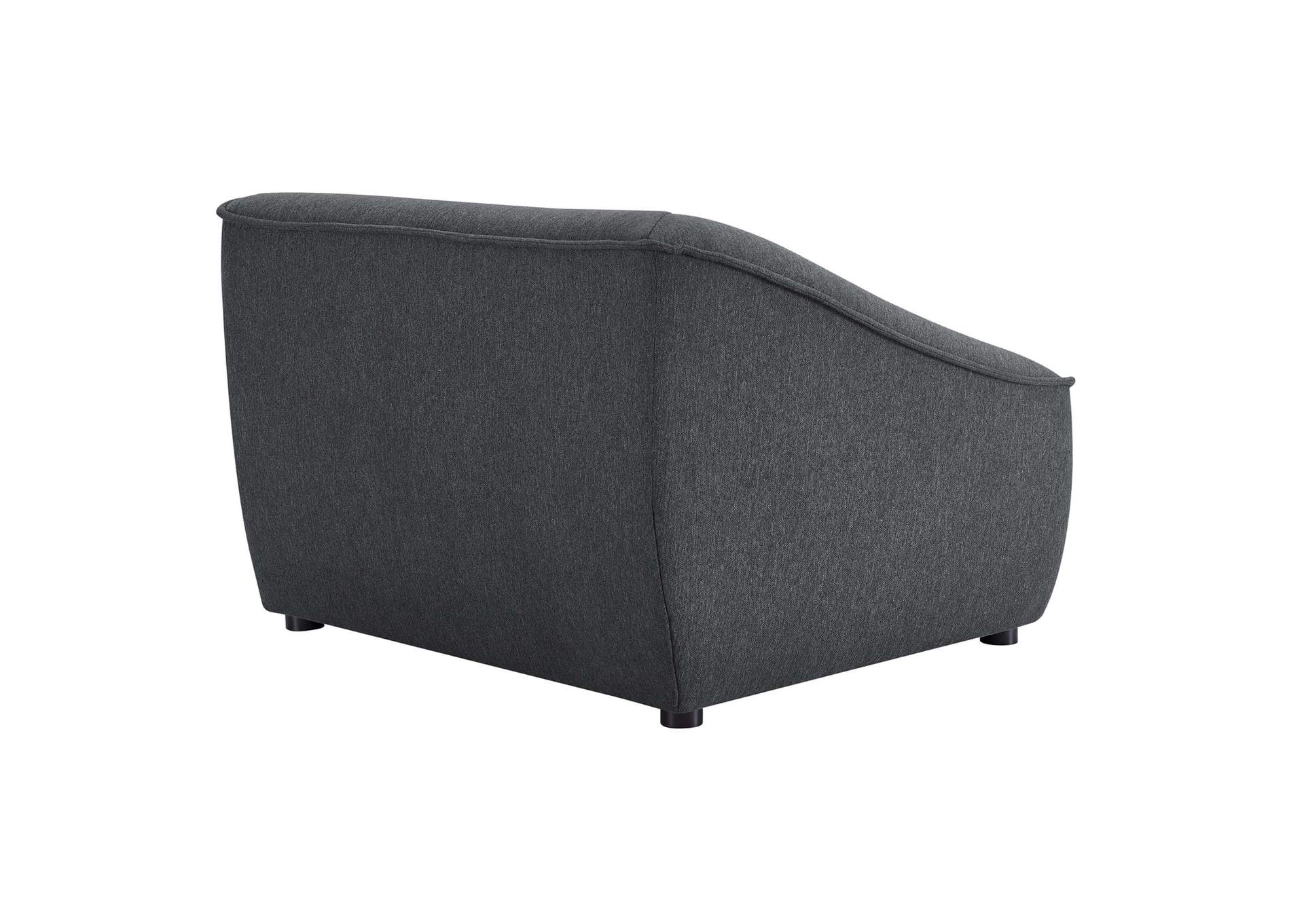 Charcoal Comprise 3-Piece Sofa,Modway
