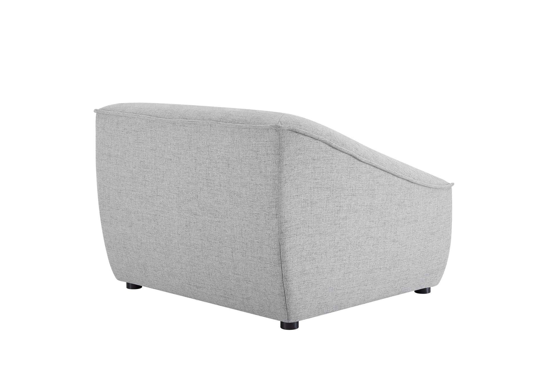 Light Gray Comprise 5-Piece Living Room Set,Modway