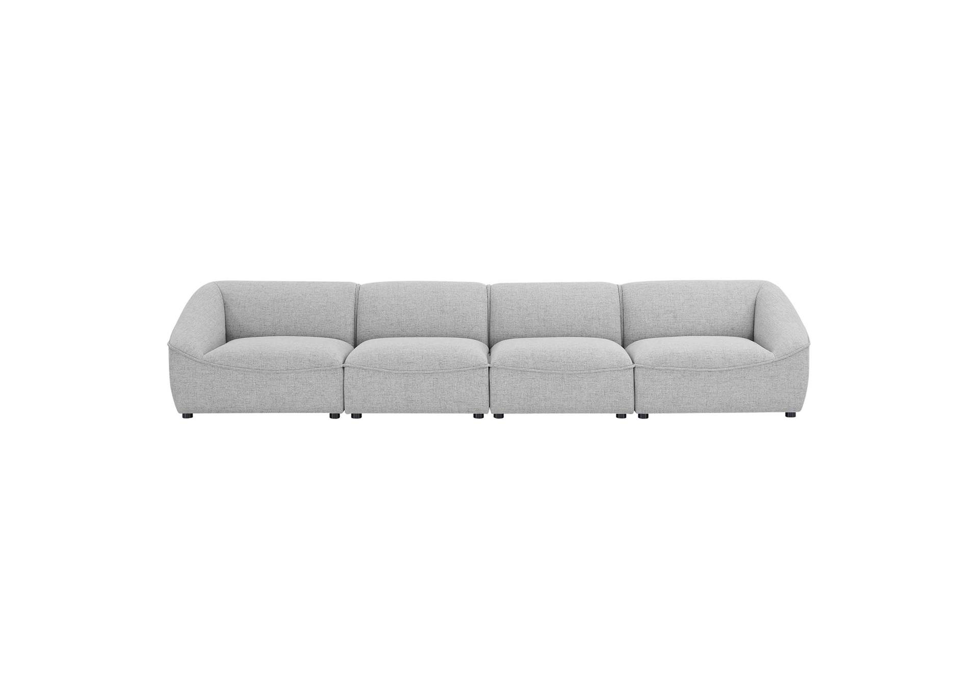 Light Gray Comprise 4-Piece Sofa,Modway