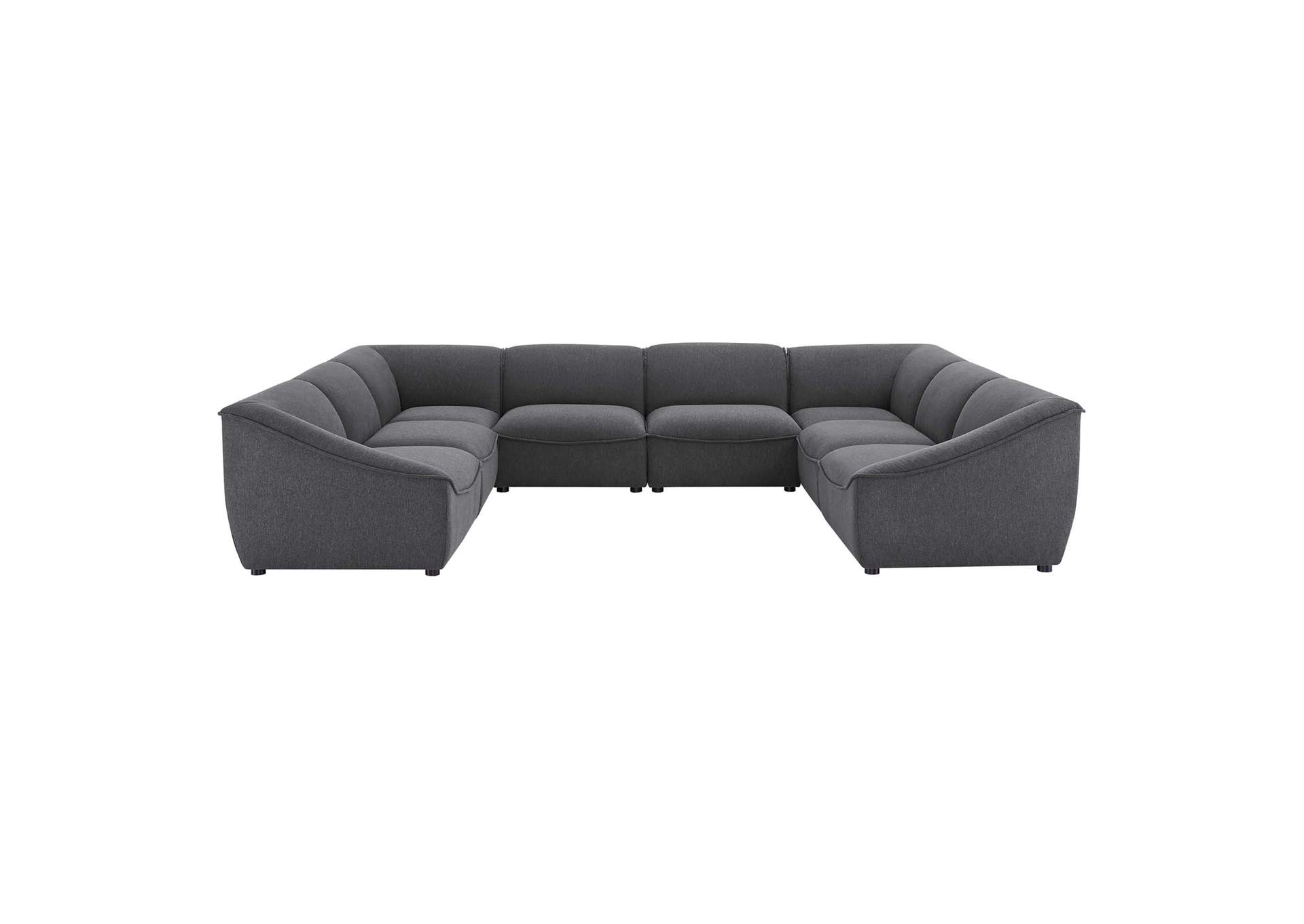 Charcoal Comprise 8-Piece Sectional Sofa,Modway