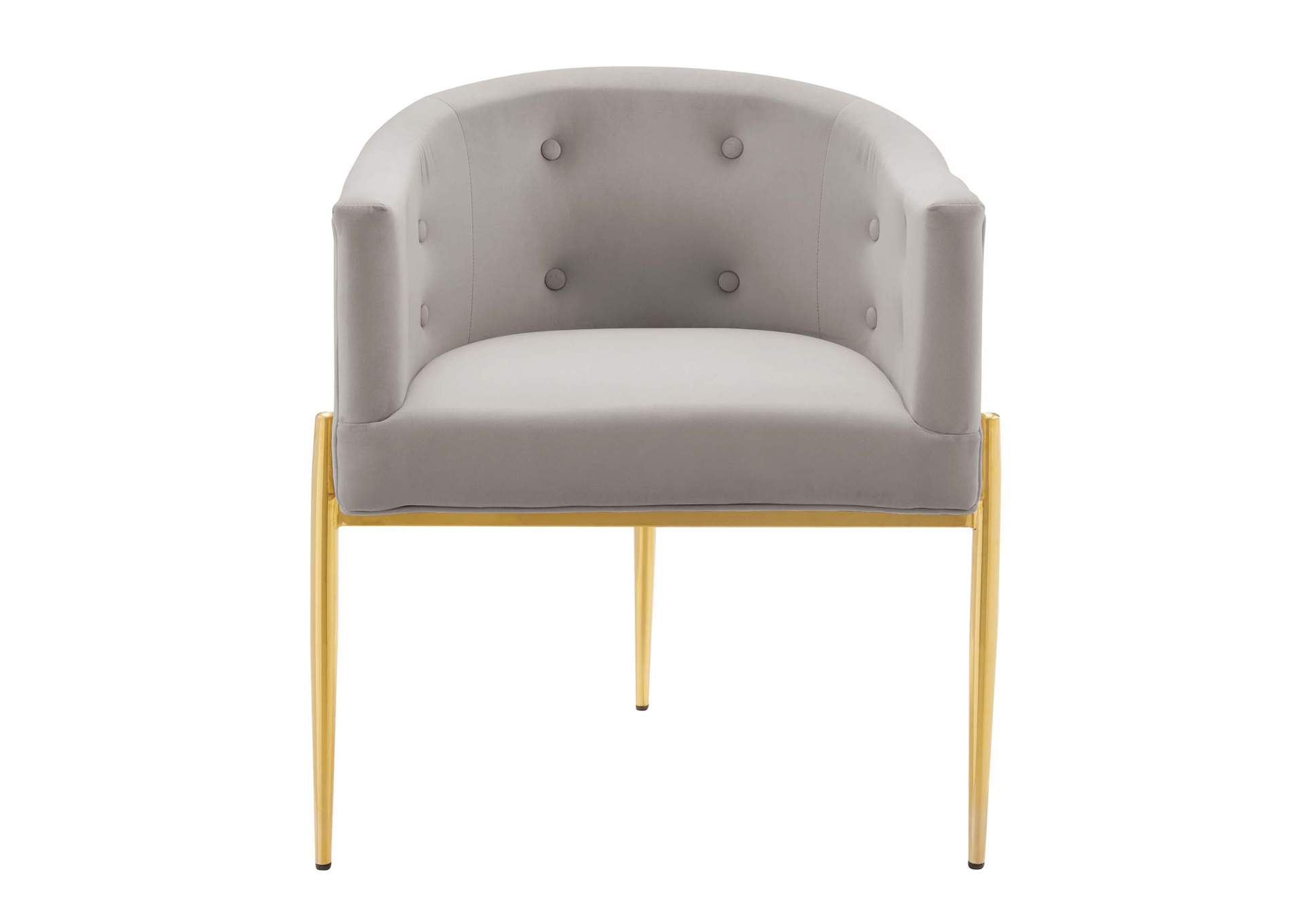 Light Gray Savour Tufted Performance Velvet Accent Chairs - [Set of 2],Modway