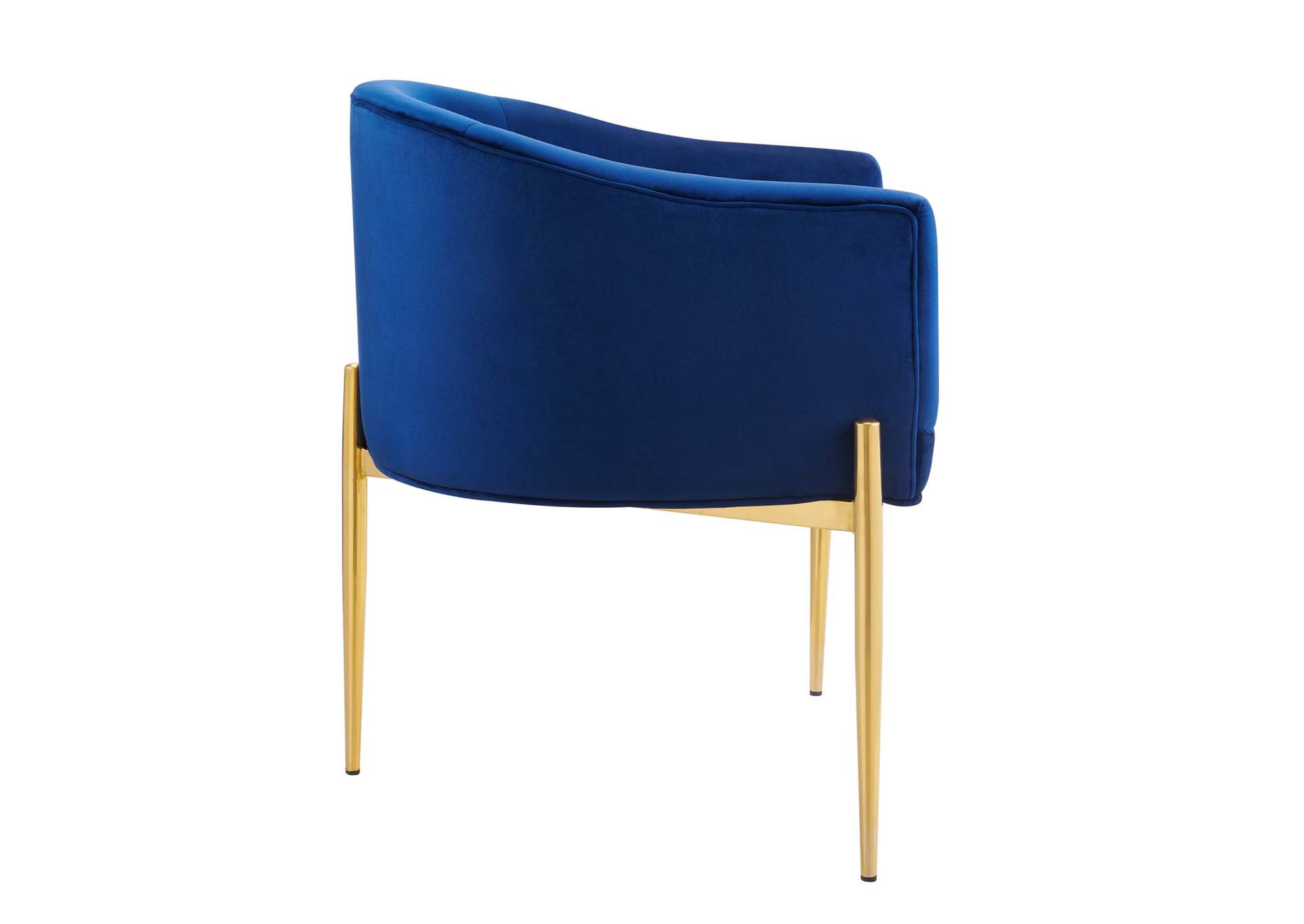 Navy Savour Tufted Performance Velvet Accent Chairs - [Set of 2],Modway