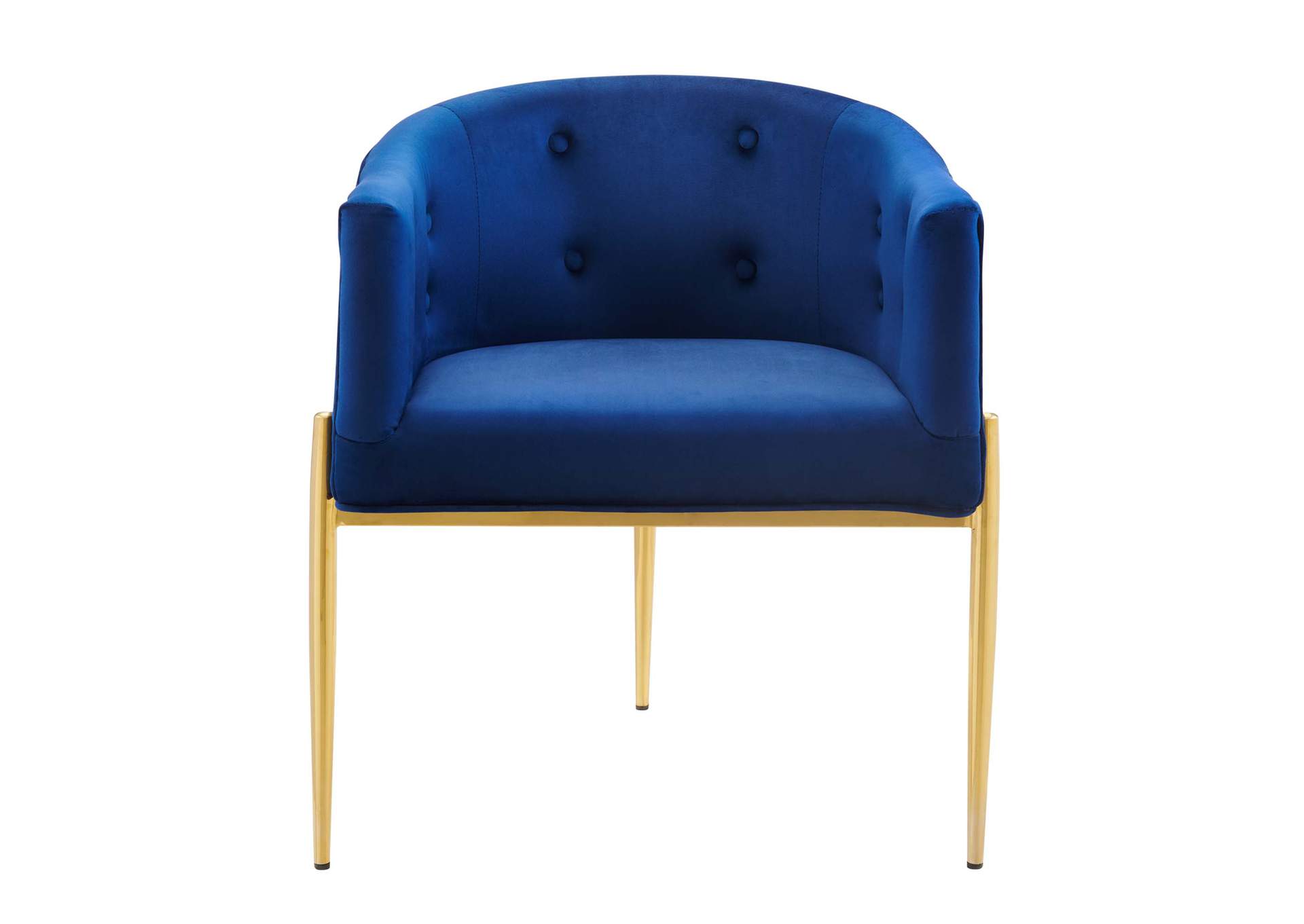 Navy Savour Tufted Performance Velvet Accent Chairs - [Set of 2],Modway