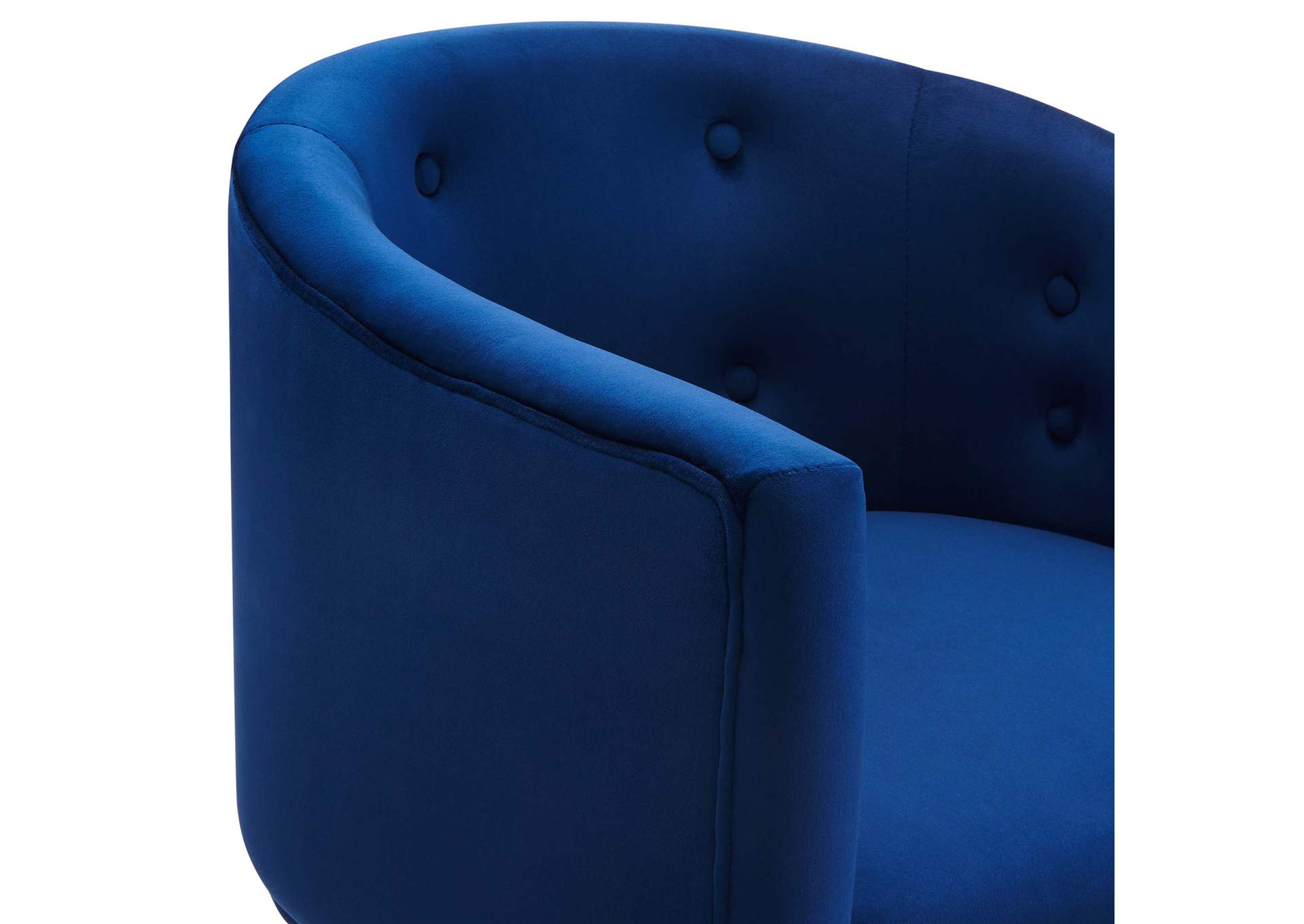Navy Savour Tufted Performance Velvet Accent Chairs - [Set of 2],Modway