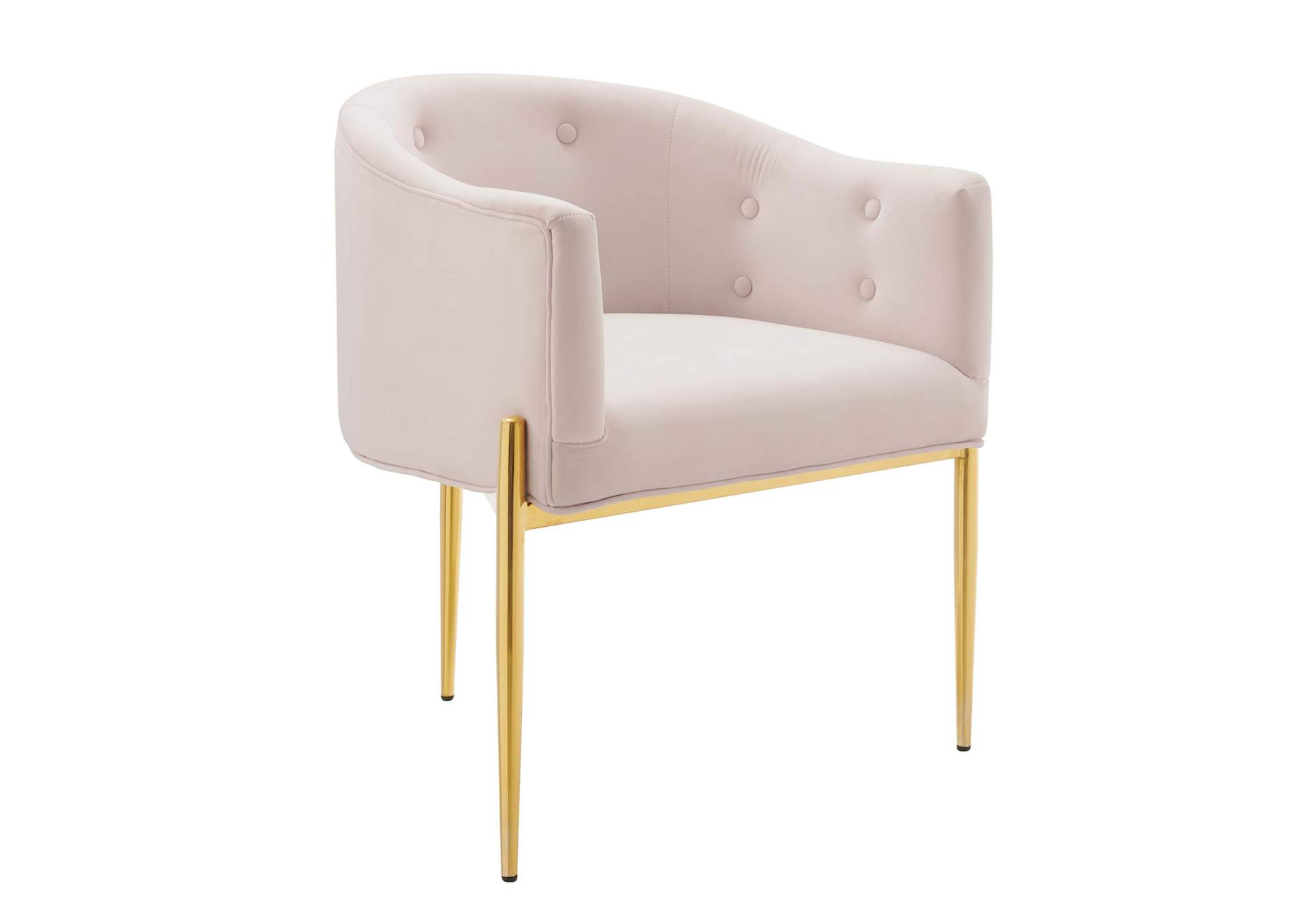 Pink Savour Tufted Performance Velvet Accent Chairs - [Set of 2],Modway