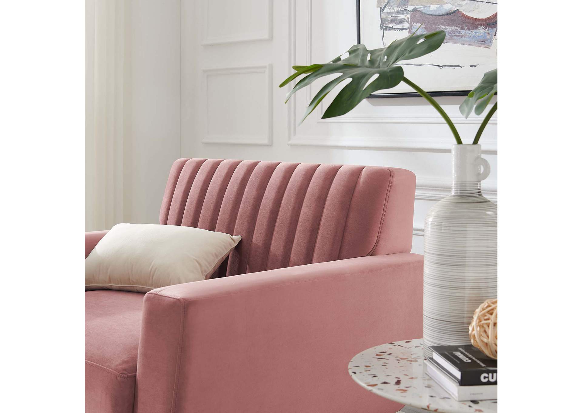 Engage Channel Tufted Performance Velvet Armchair,Modway