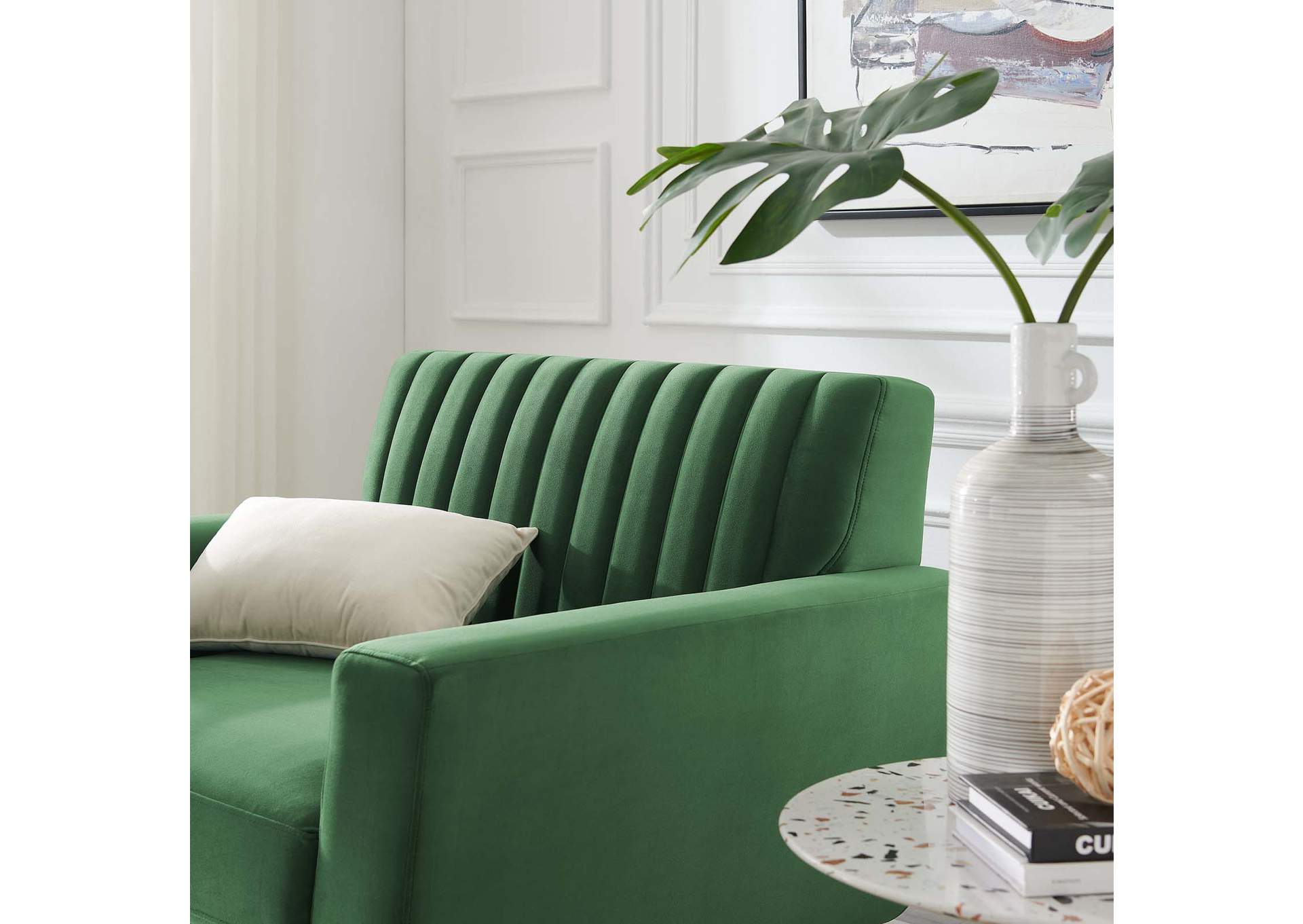 Engage Channel Tufted Performance Velvet Armchair,Modway