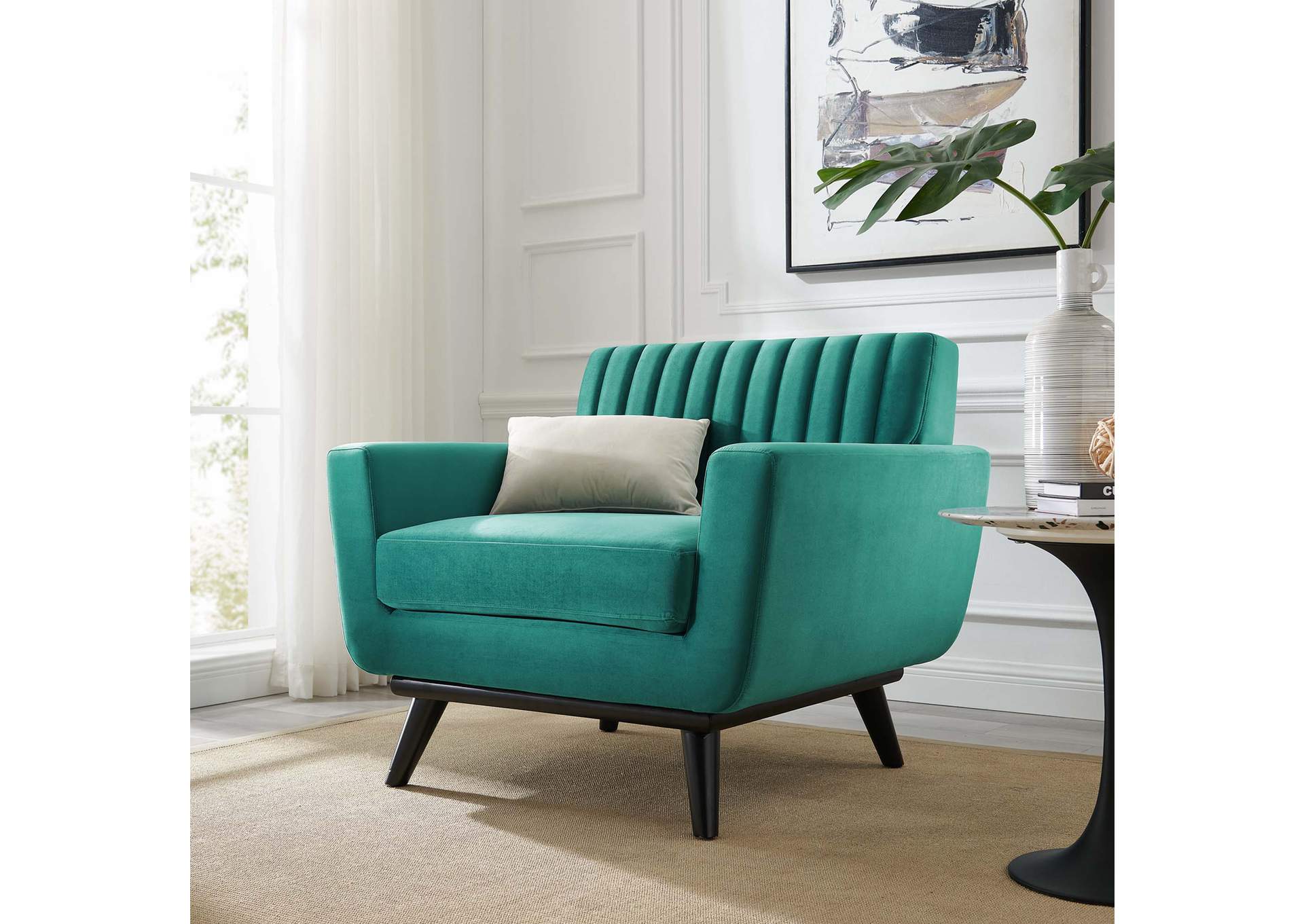 Engage Channel Tufted Performance Velvet Armchair,Modway