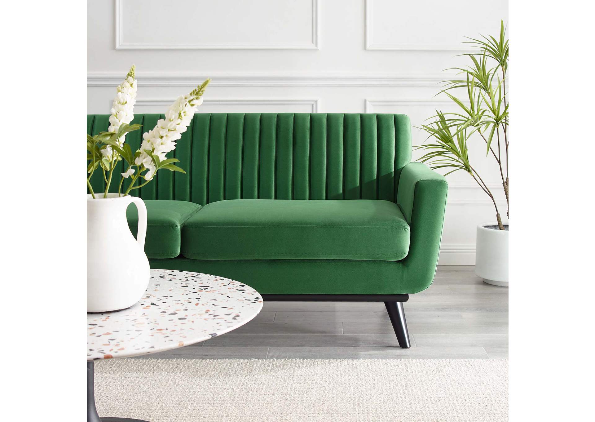 Engage Channel Tufted Performance Velvet Loveseat,Modway