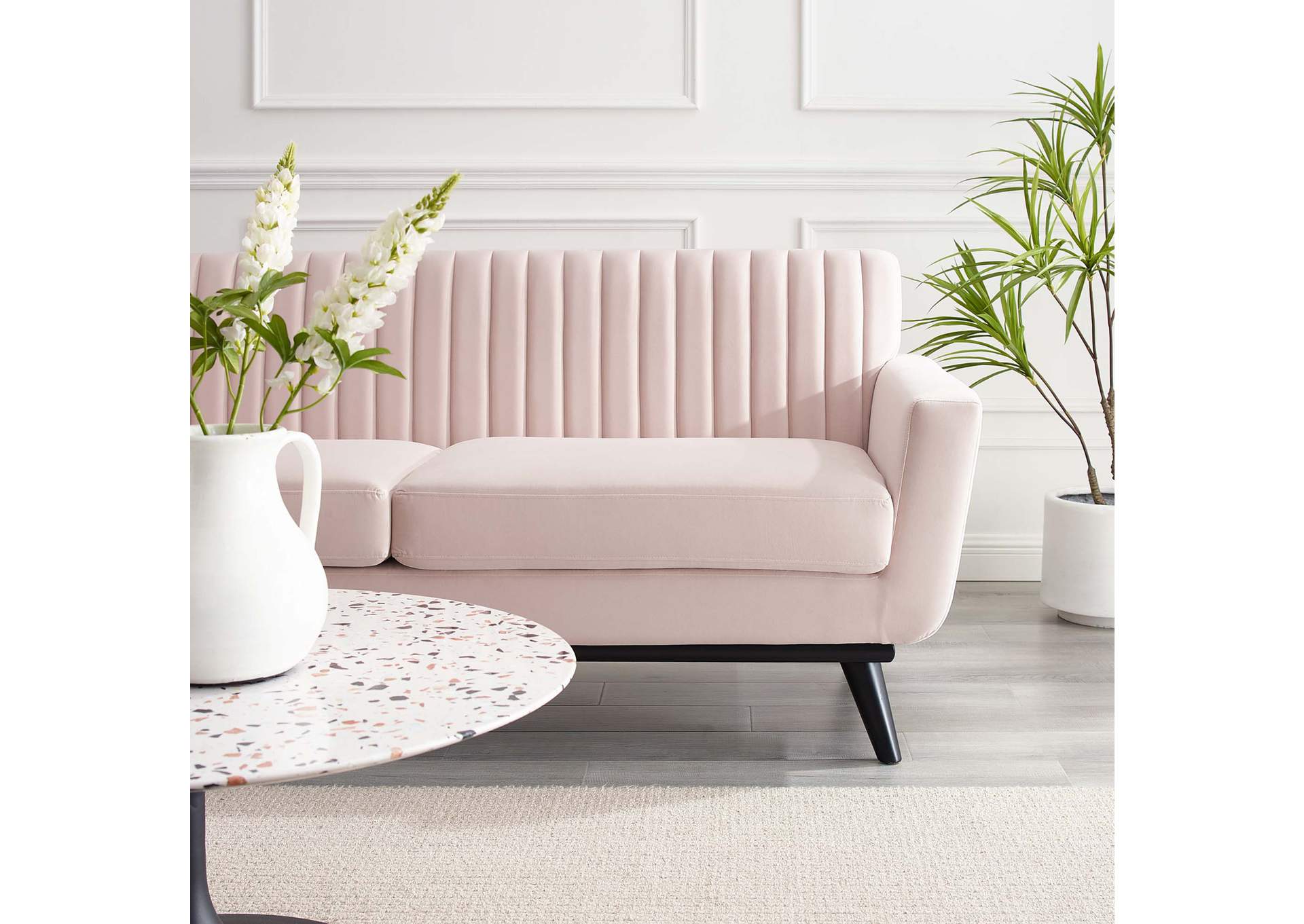 Engage Channel Tufted Performance Velvet Loveseat,Modway