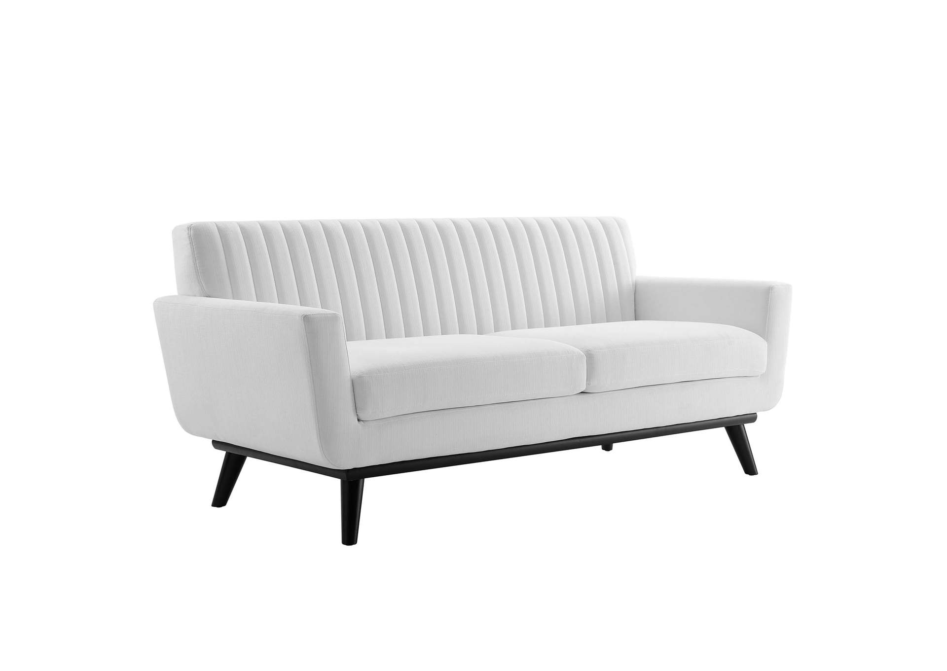 Engage Channel Tufted Fabric Loveseat,Modway
