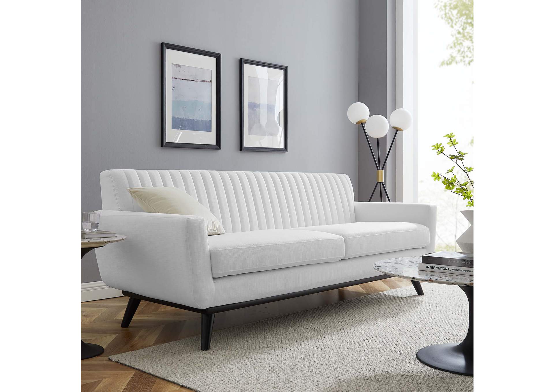 Engage Channel Tufted Fabric Sofa,Modway