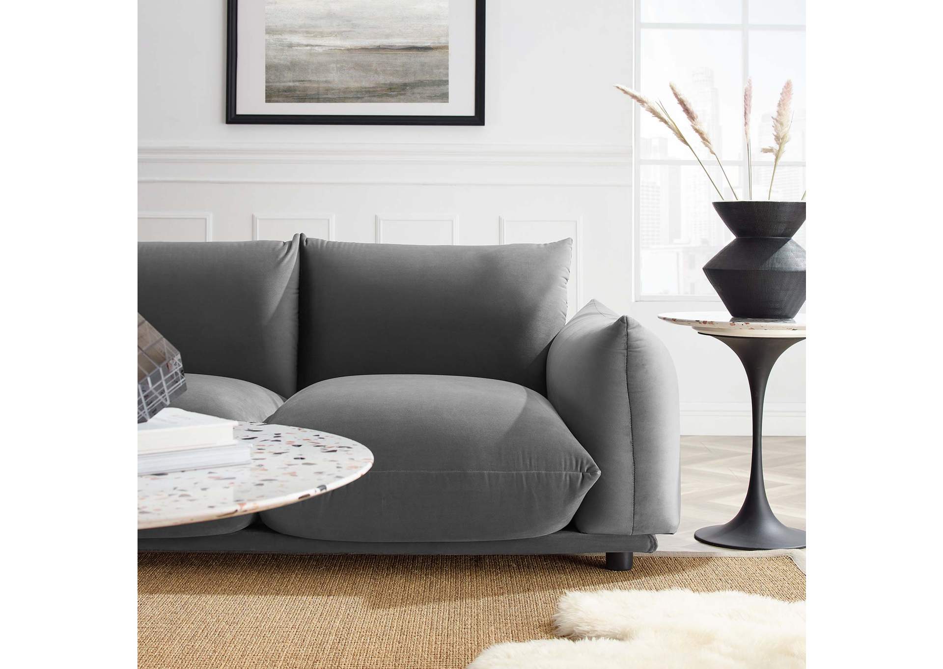 Copious Performance Velvet Sofa,Modway