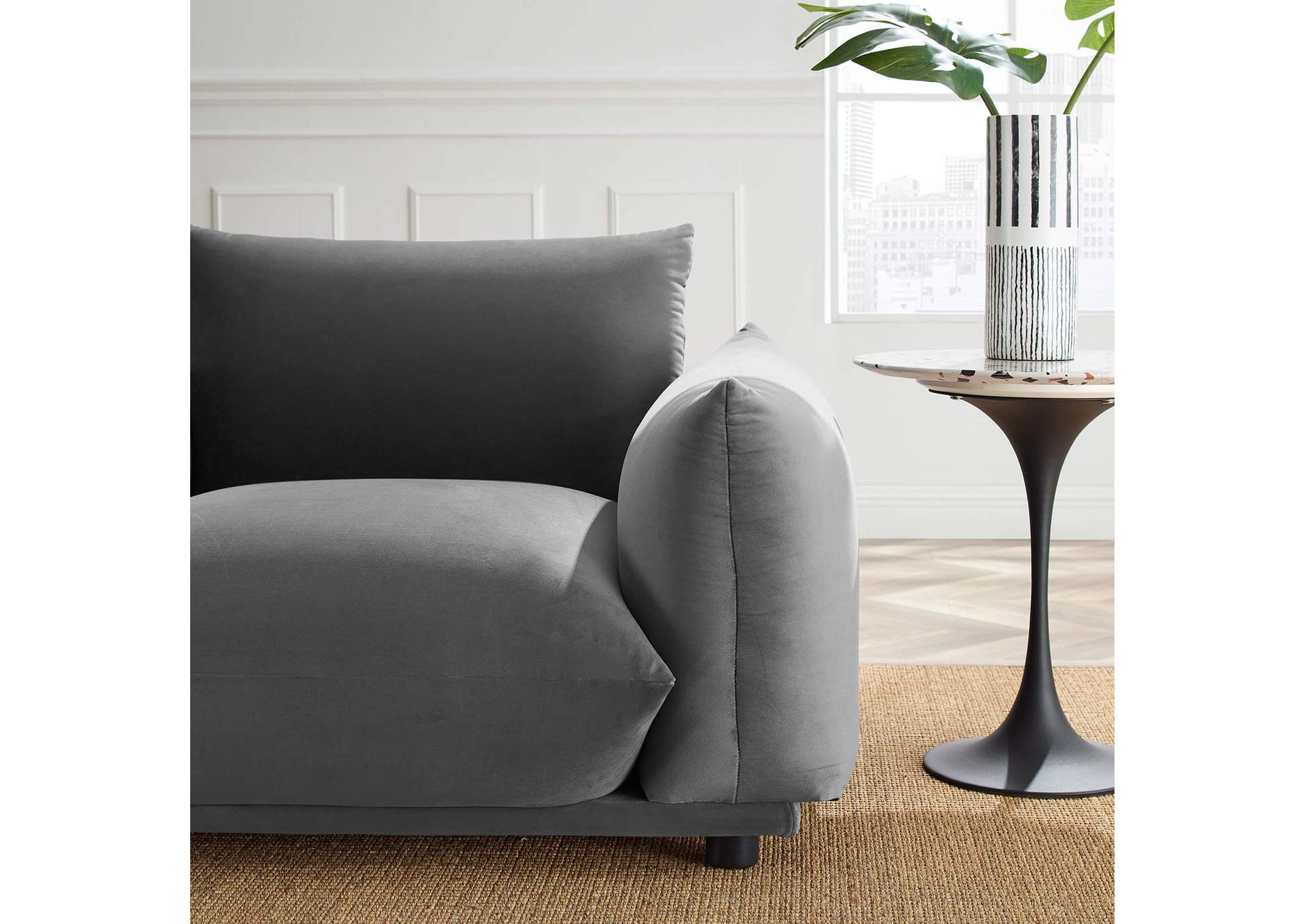 Copious Performance Velvet Armchair,Modway