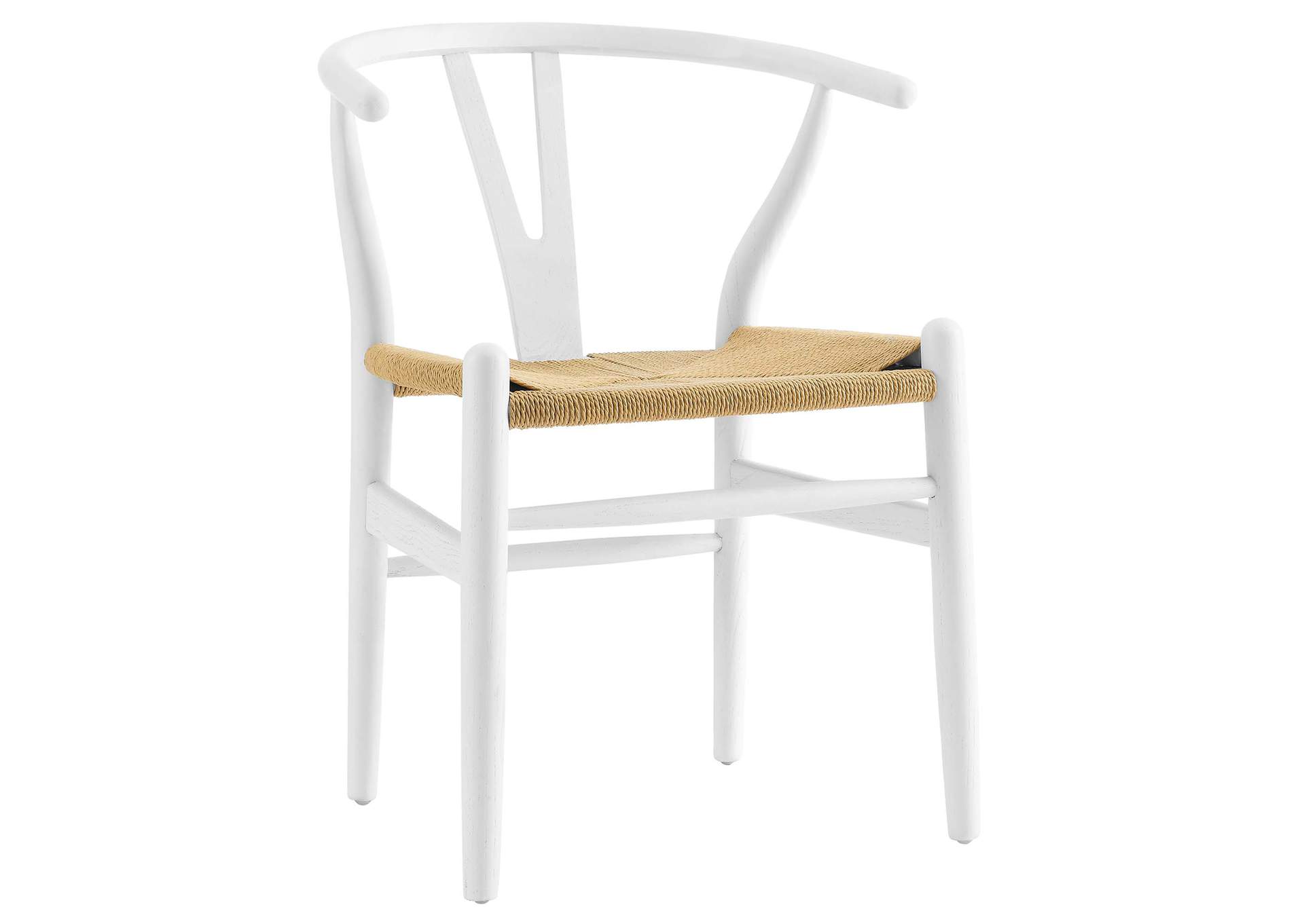 White Amish Dining Wood Arm Dining Chair,Modway