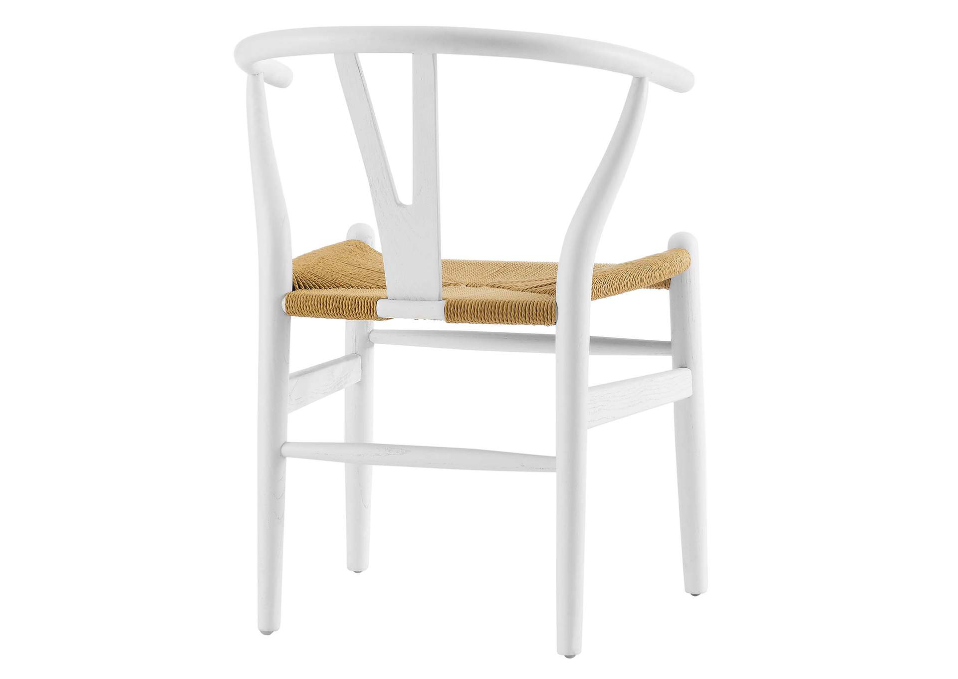 White Amish Dining Wood Arm Dining Chair,Modway