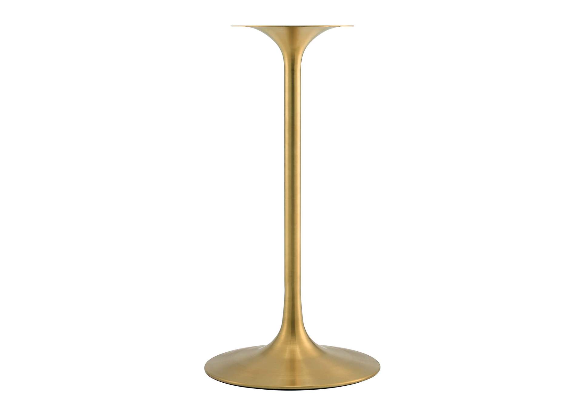 Gold Natural Lippa 28" Wood Bar Table,Modway