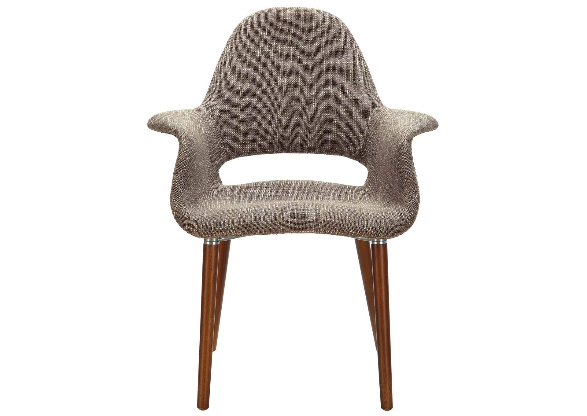 Taupe Aegis Arm Dining Chair,Modway