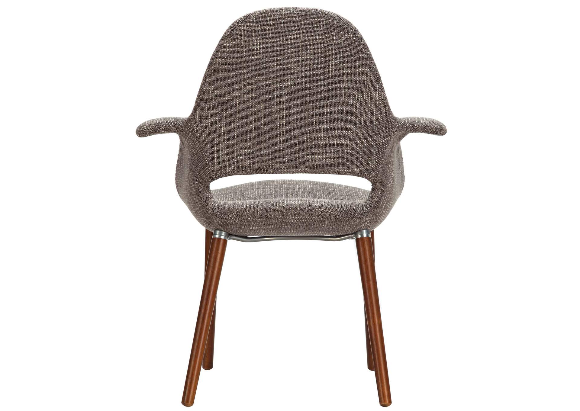 Taupe Aegis Arm Dining Chair,Modway