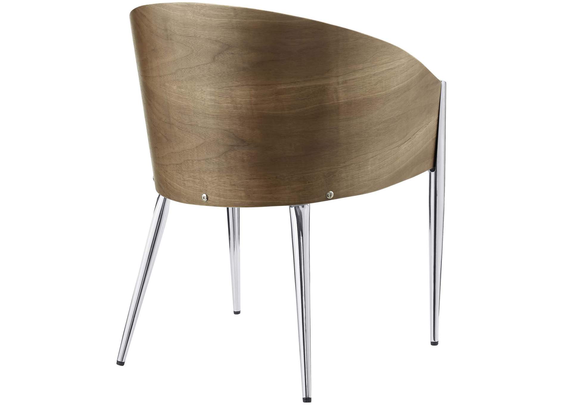Silver Cooper Dining Wood Arm Dining Chair,Modway