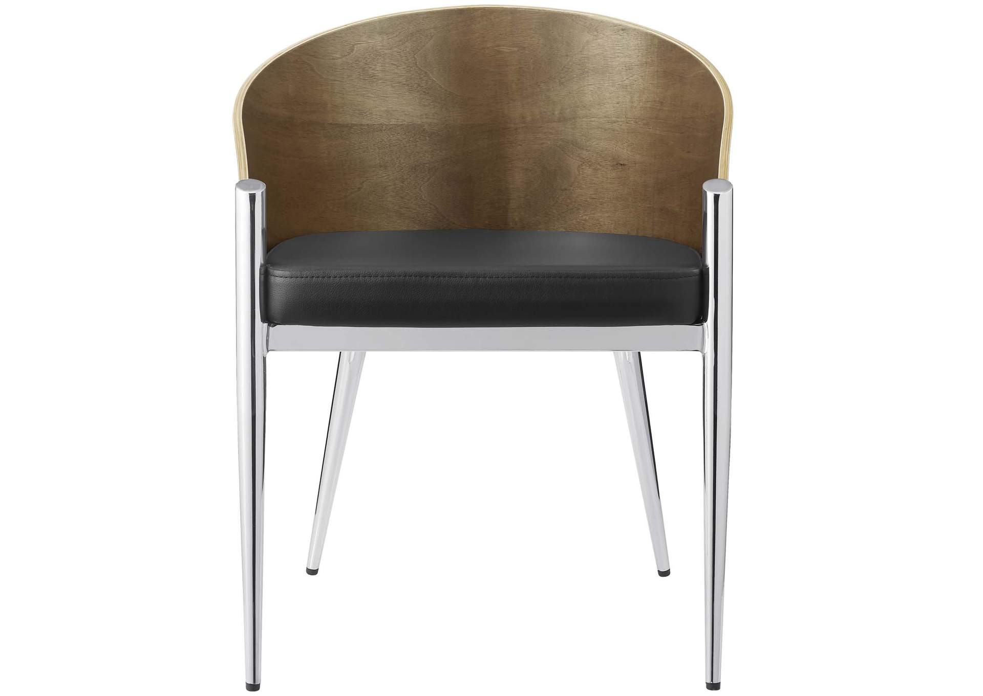 Silver Cooper Dining Wood Arm Dining Chair,Modway