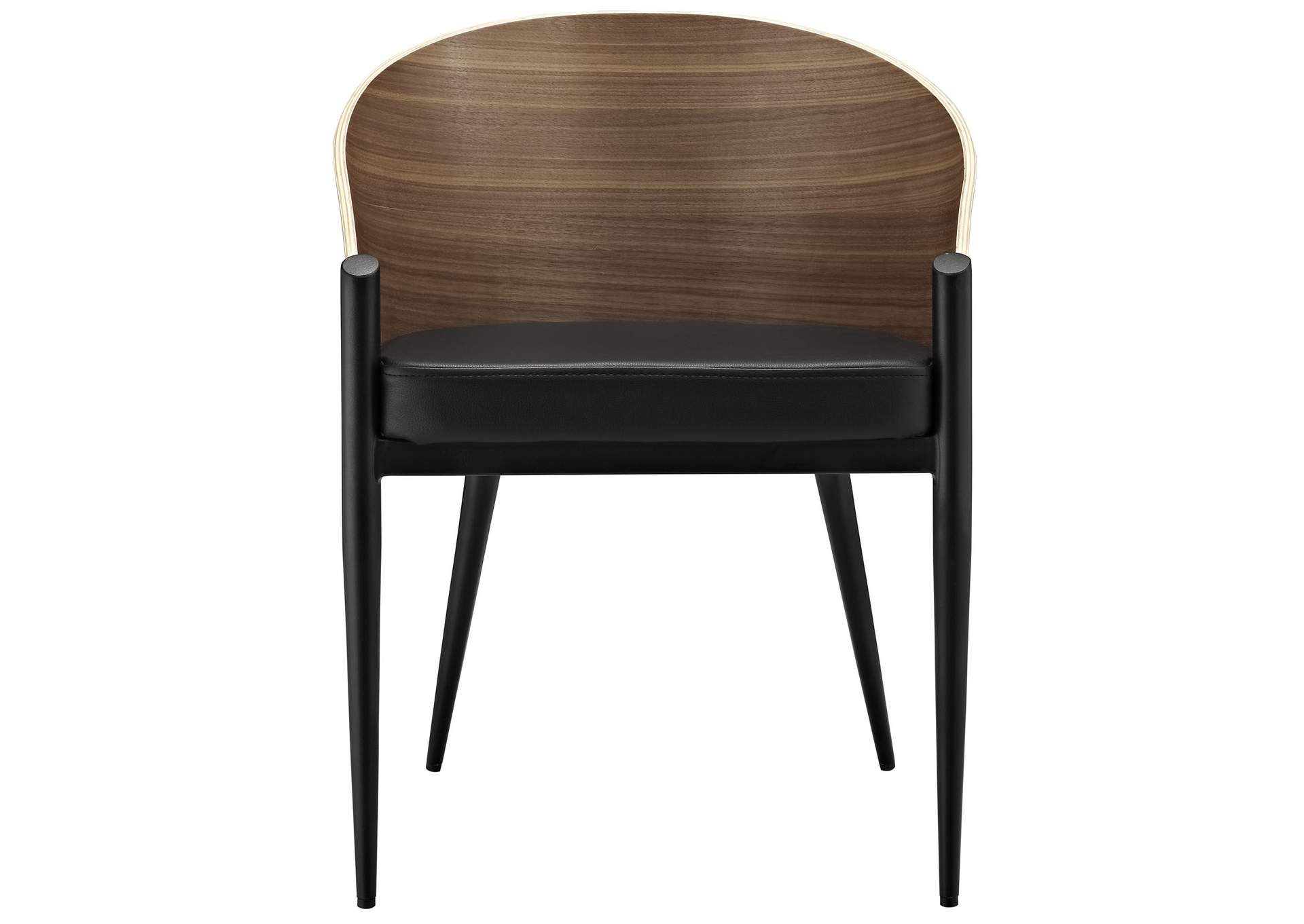 Walnut Cooper Dining Wood Arm Dining Chair,Modway