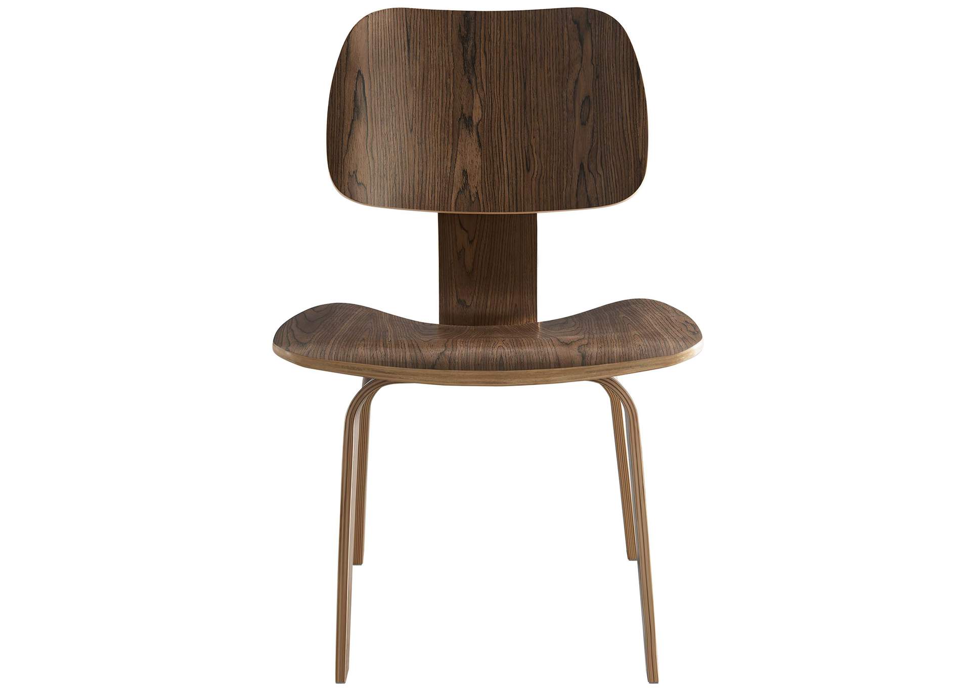 Walnut Fathom Dining Wood Side Chair,Modway