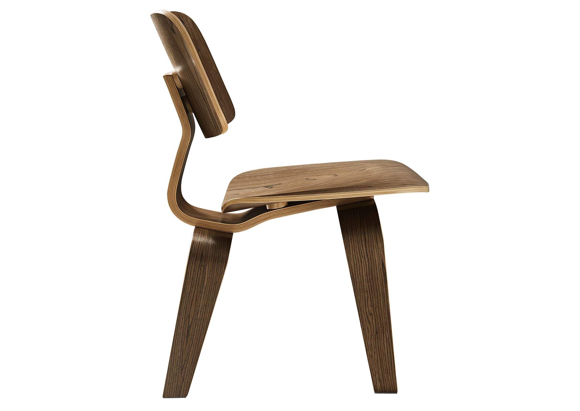 Walnut Fathom Dining Wood Side Chair,Modway