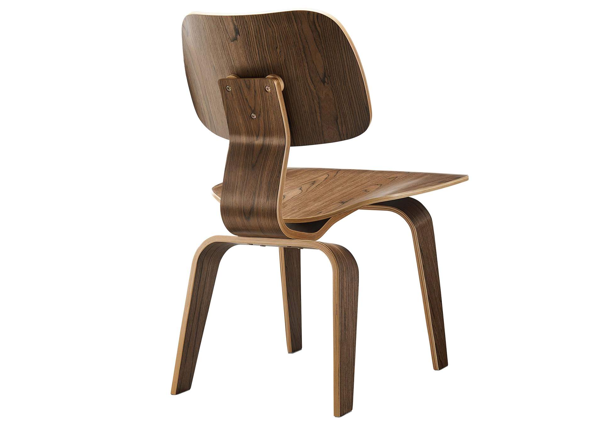 Walnut Fathom Dining Wood Side Chair,Modway