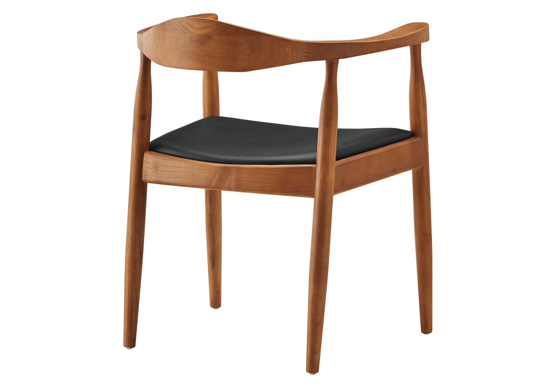 Black Presidential Arm Dining Chair,Modway