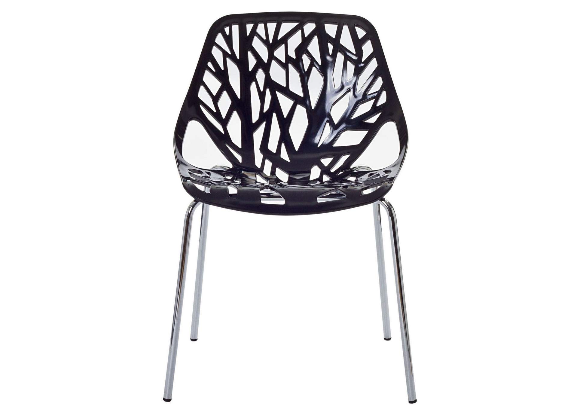 Black Stencil Dining Side Chair,Modway