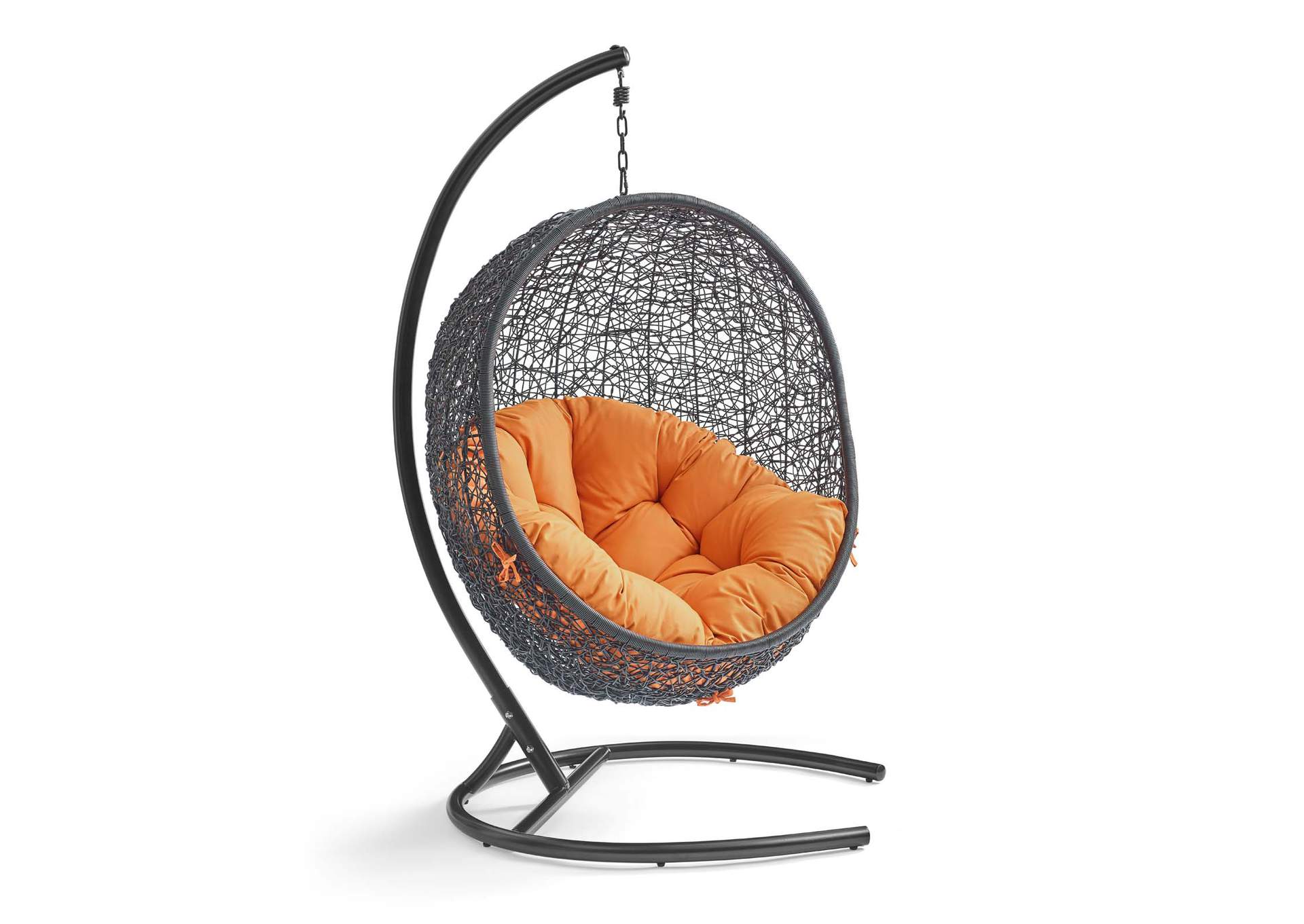 Orange Encase Swing Outdoor Patio Lounge Chair,Modway