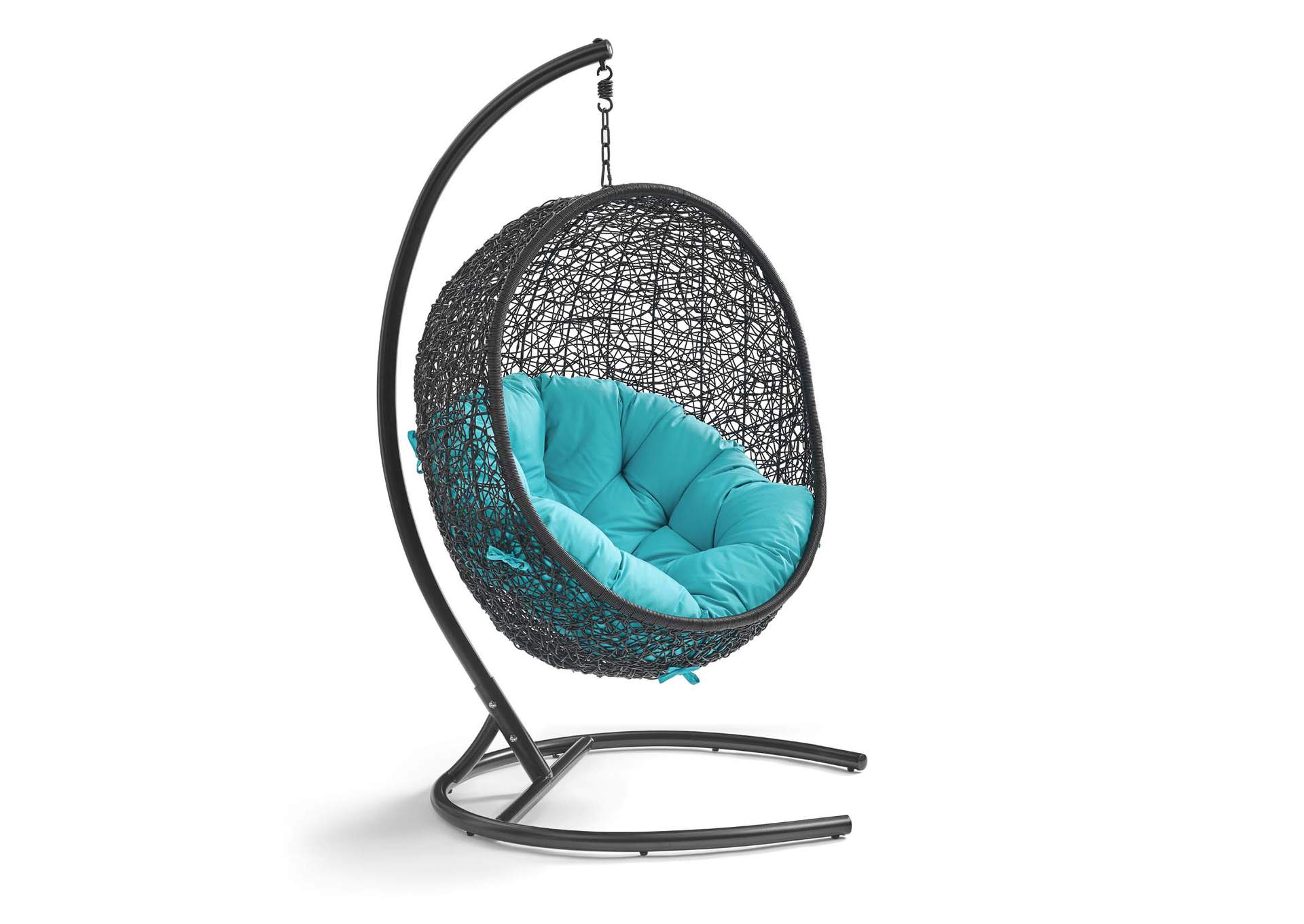 Turquoise Encase Swing Outdoor Patio Lounge Chair,Modway