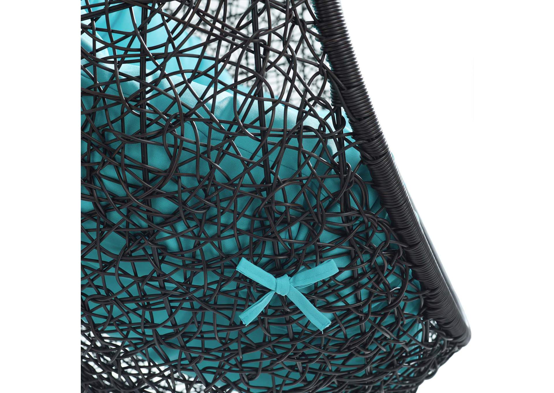 Turquoise Encase Swing Outdoor Patio Lounge Chair,Modway