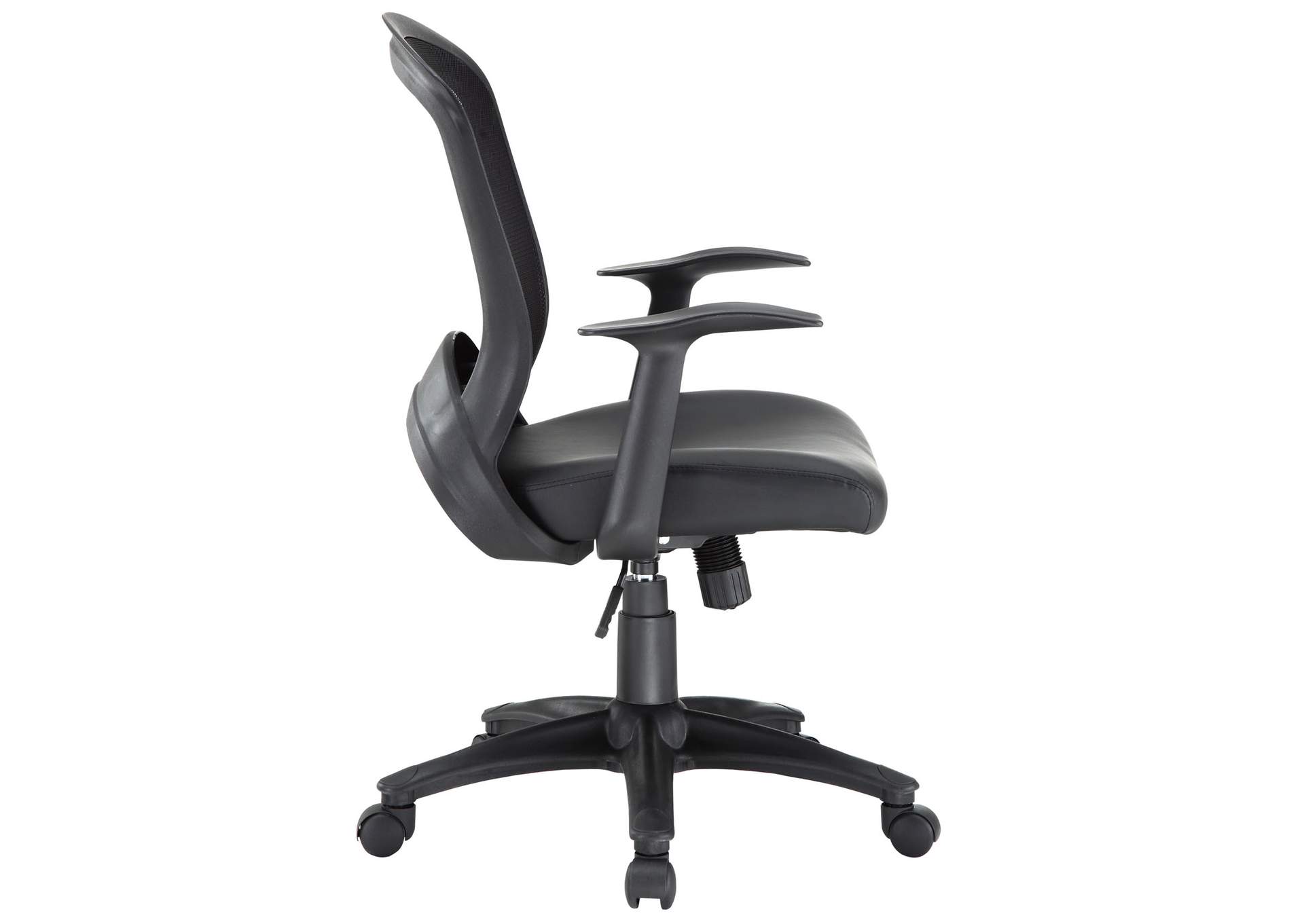 Black Pulse Vinyl Office Chair,Modway