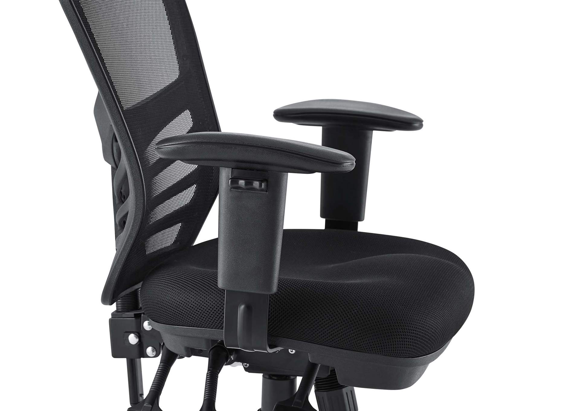 Black Articulate Mesh Office Chair,Modway