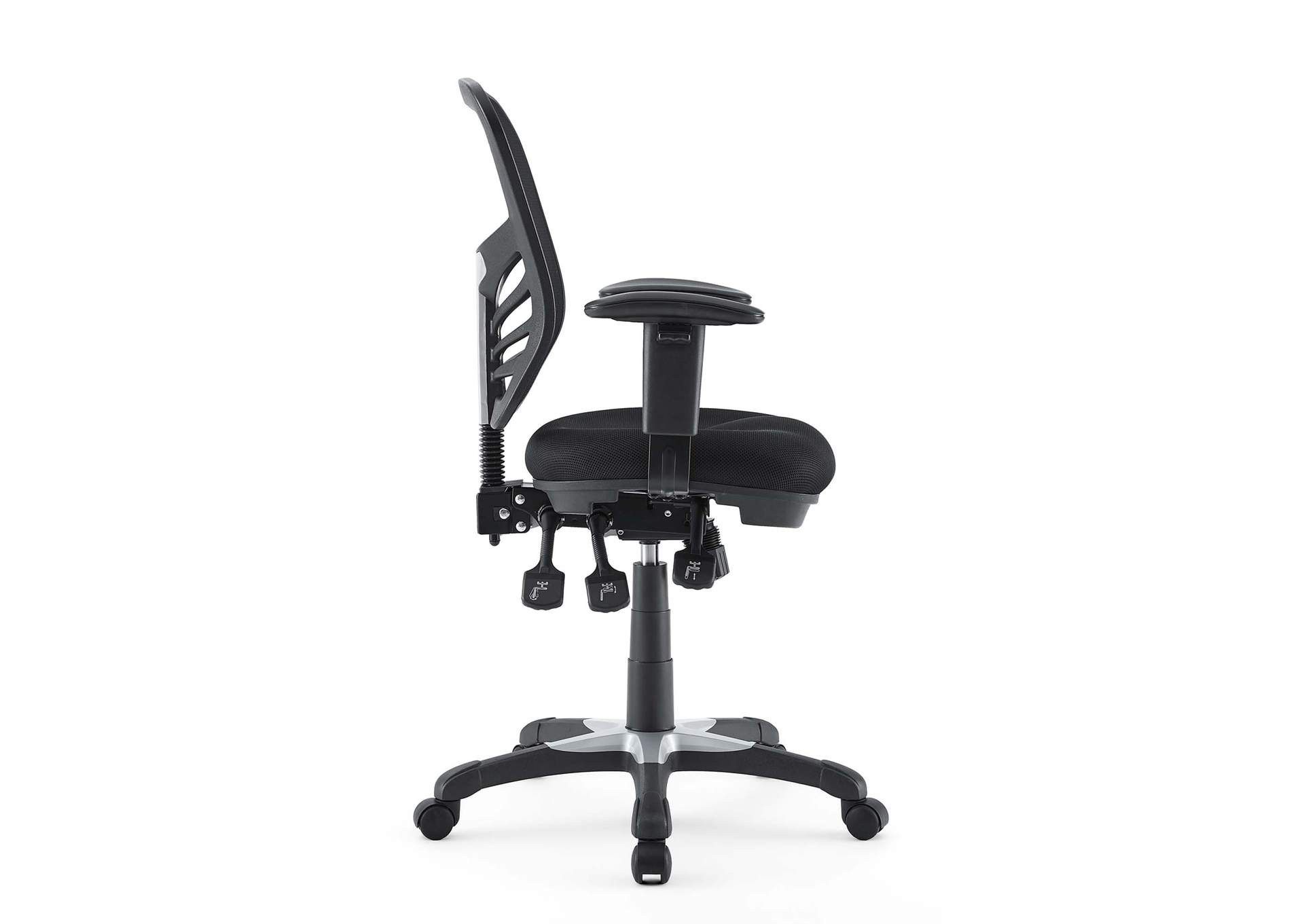 Black Articulate Mesh Office Chair,Modway