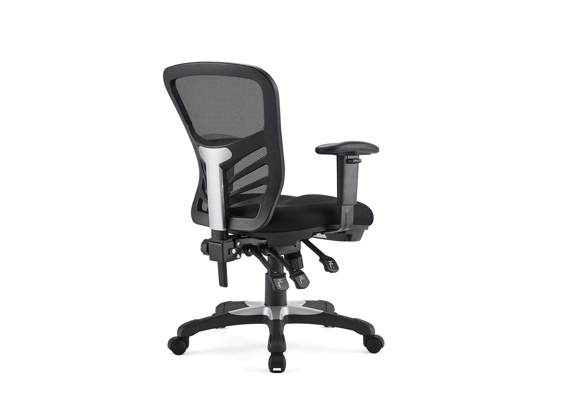 Black Articulate Mesh Office Chair,Modway