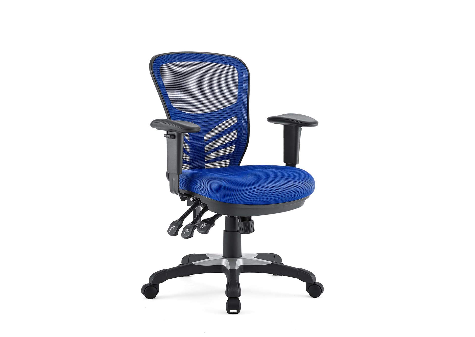 Blue Articulate Mesh Office Chair,Modway