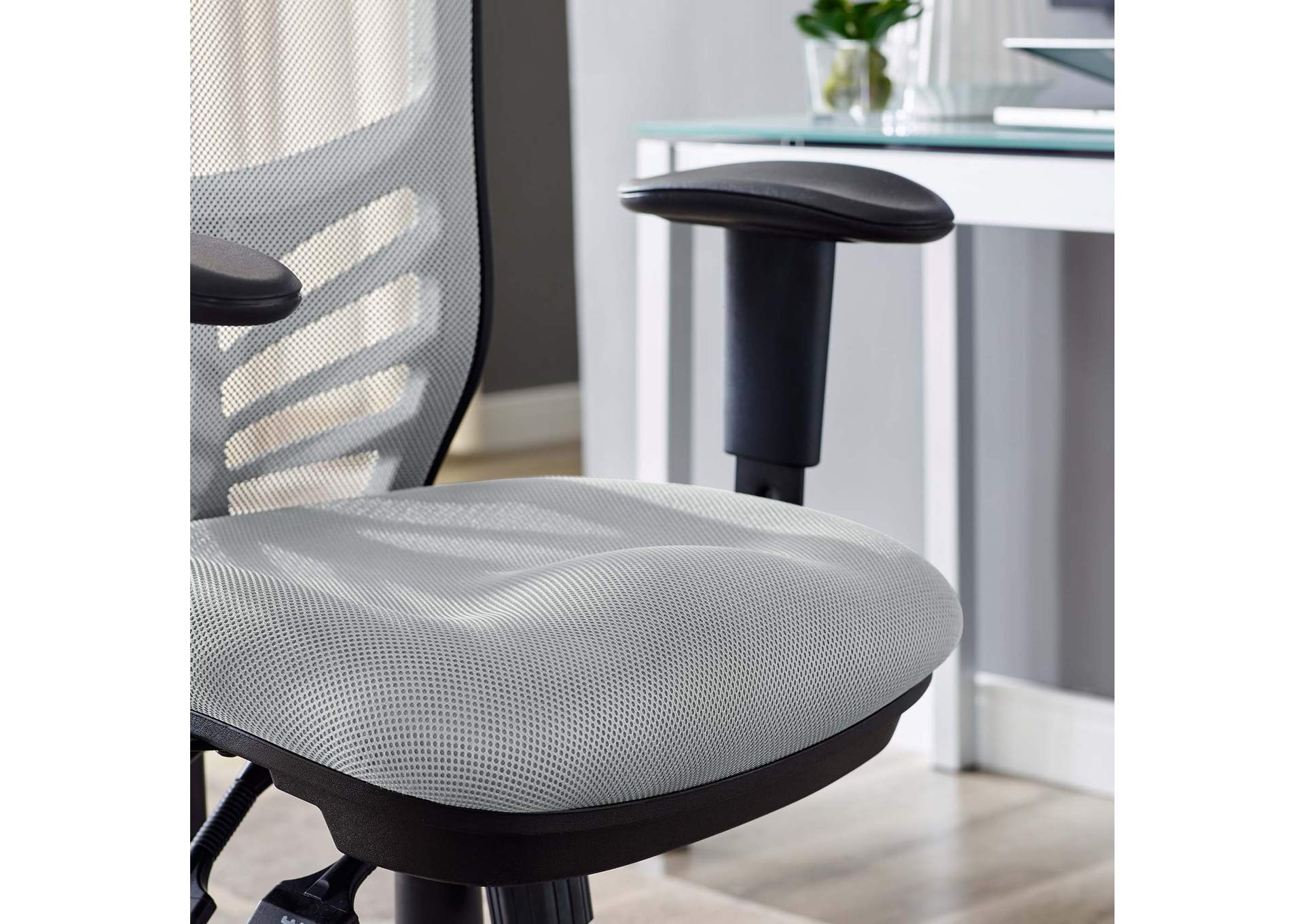 Gray Articulate Mesh Office Chair,Modway