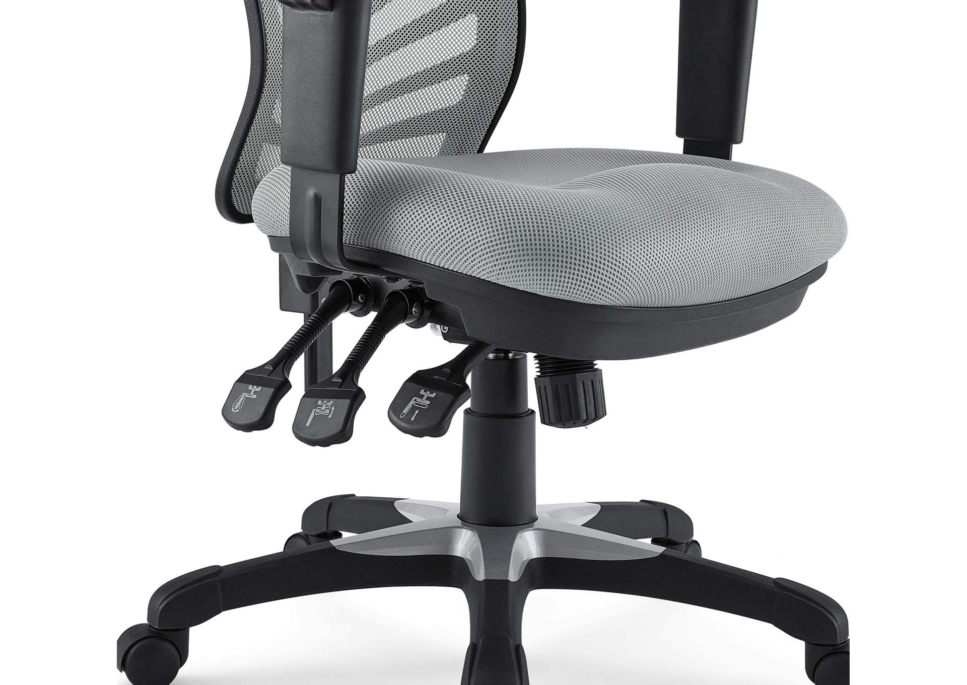 Gray Articulate Mesh Office Chair,Modway