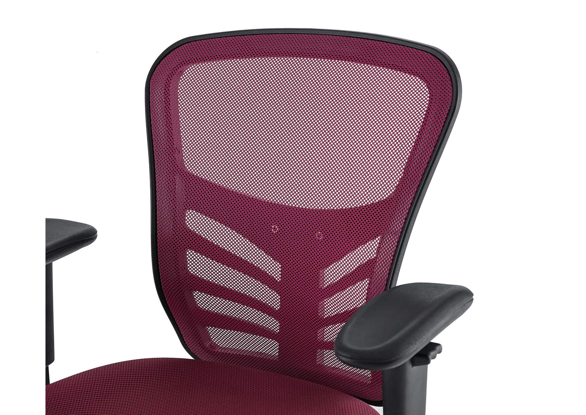 Red Articulate Mesh Office Chair,Modway