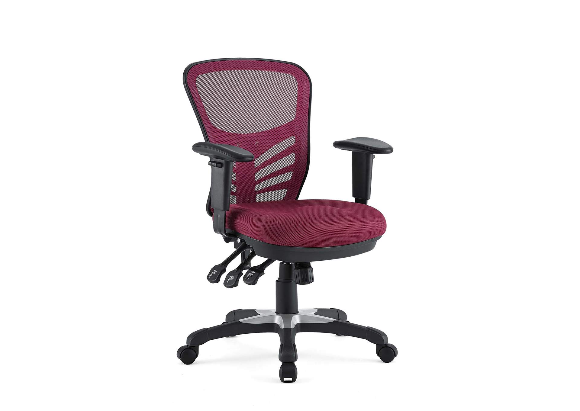 Red Articulate Mesh Office Chair,Modway