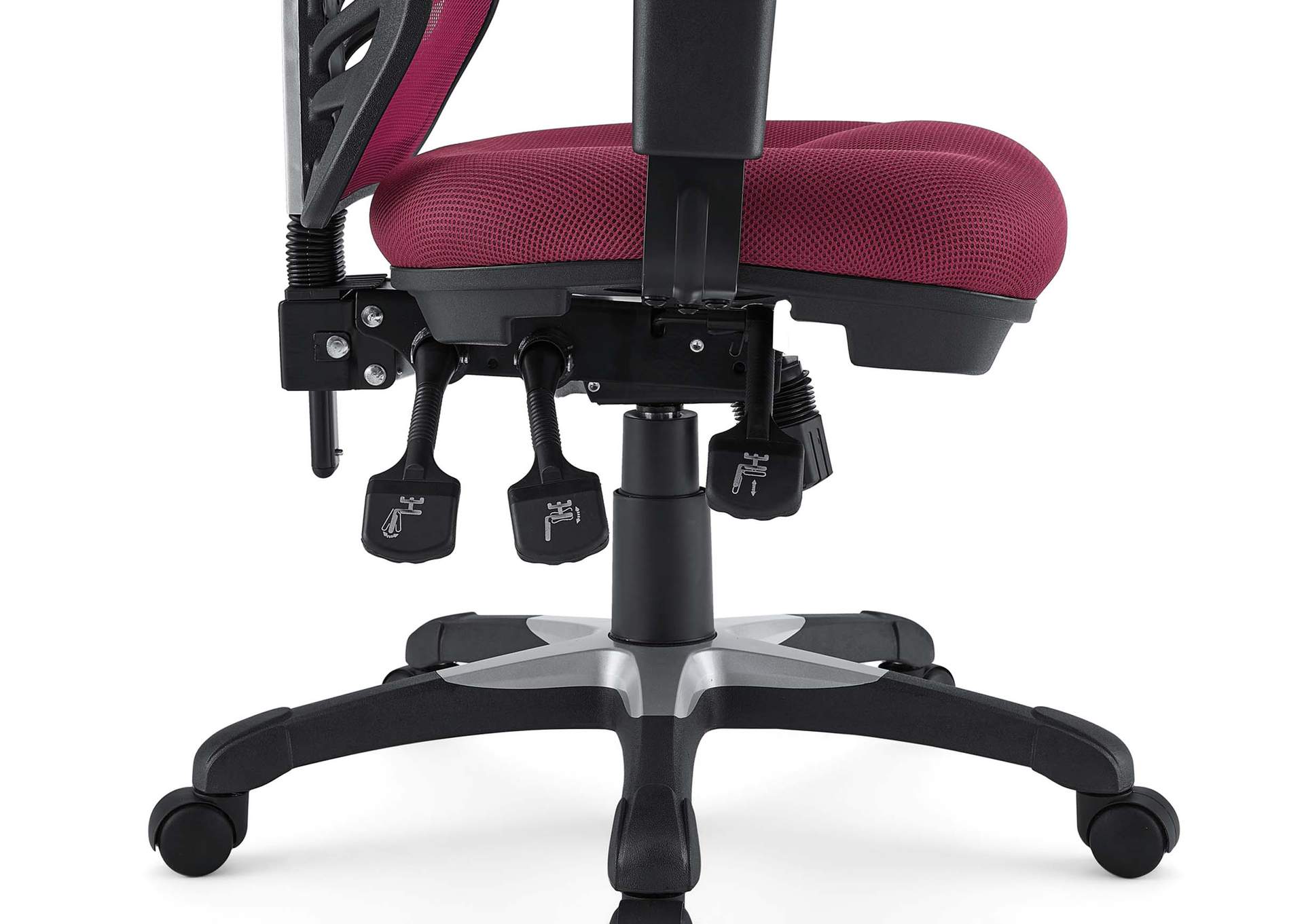 Red Articulate Mesh Office Chair,Modway