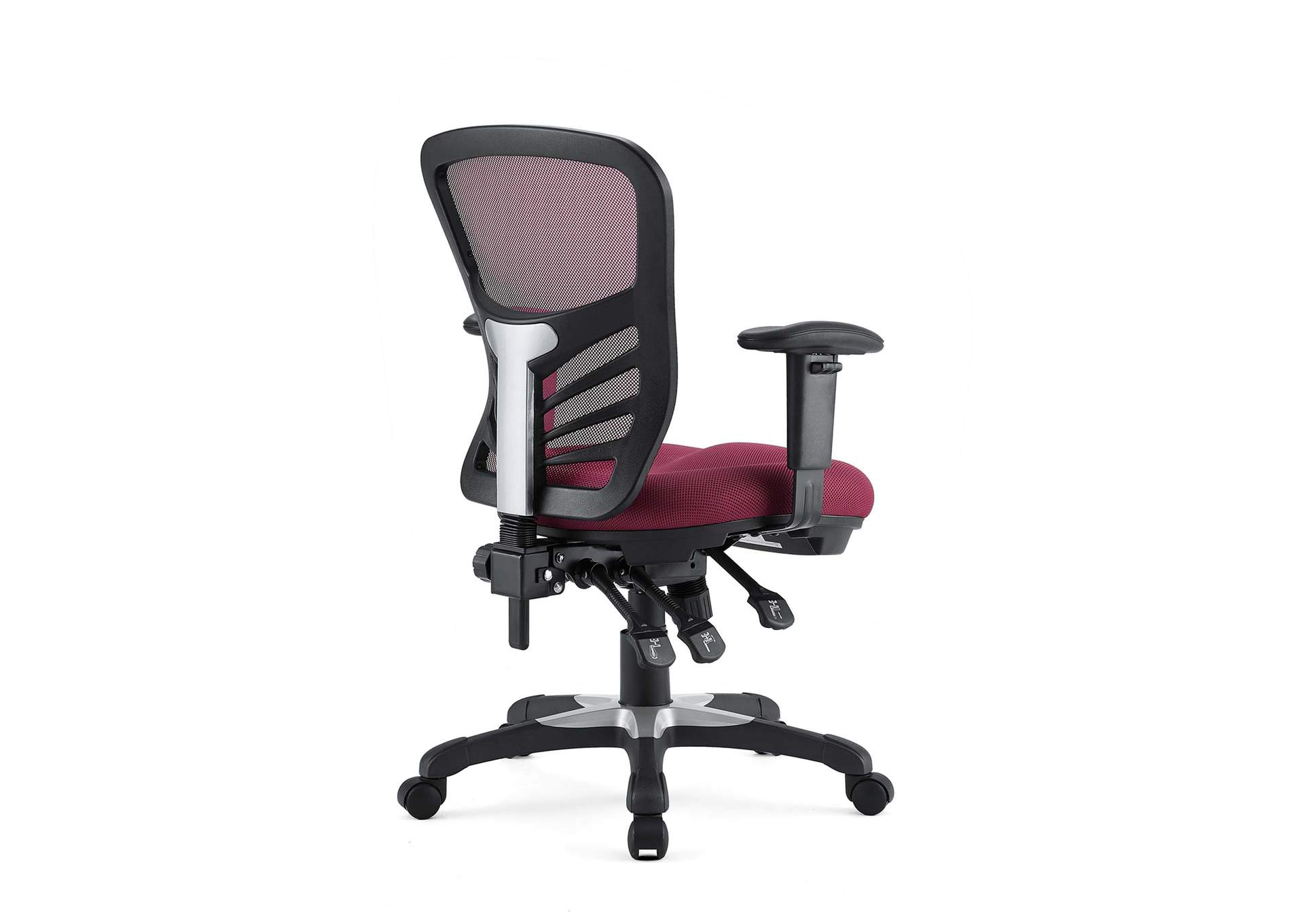 Red Articulate Mesh Office Chair,Modway