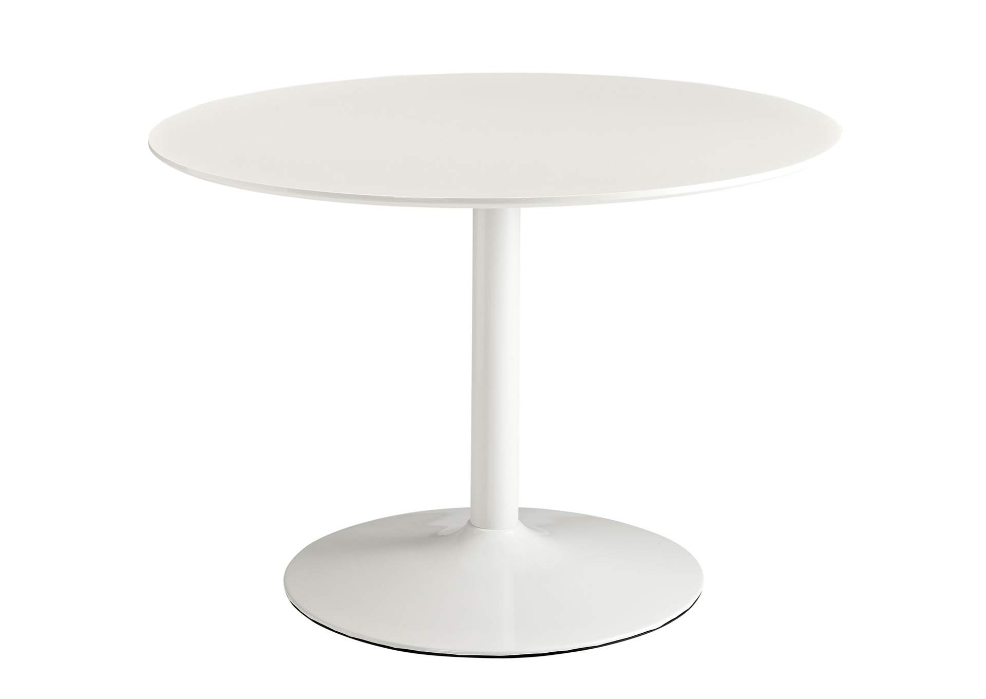 White Revolve Round Wood Dining Table,Modway