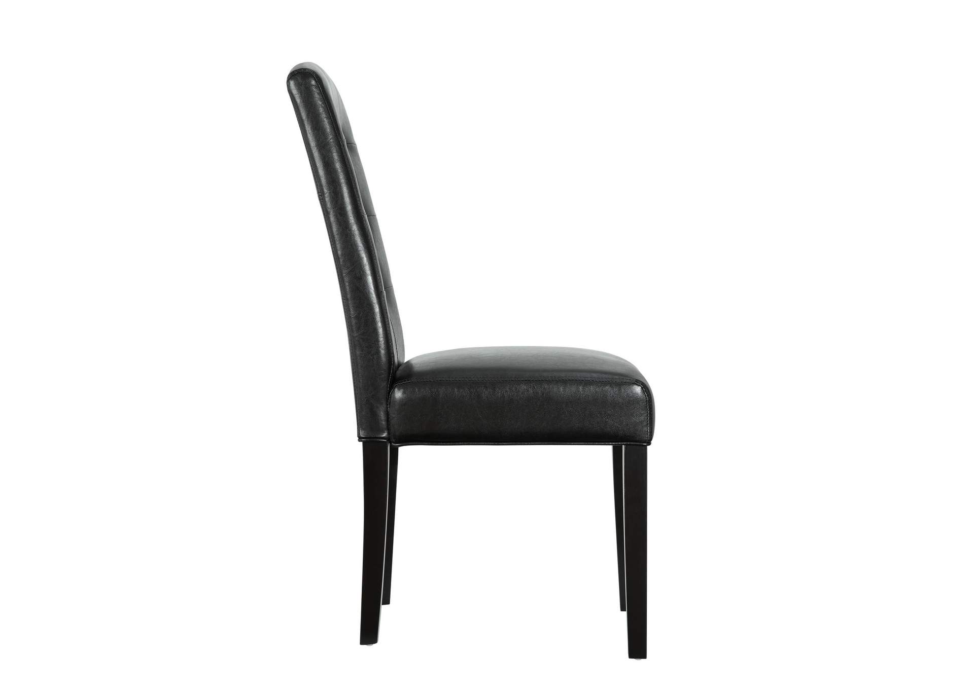 Black Perdure Dining Vinyl Side Chair,Modway