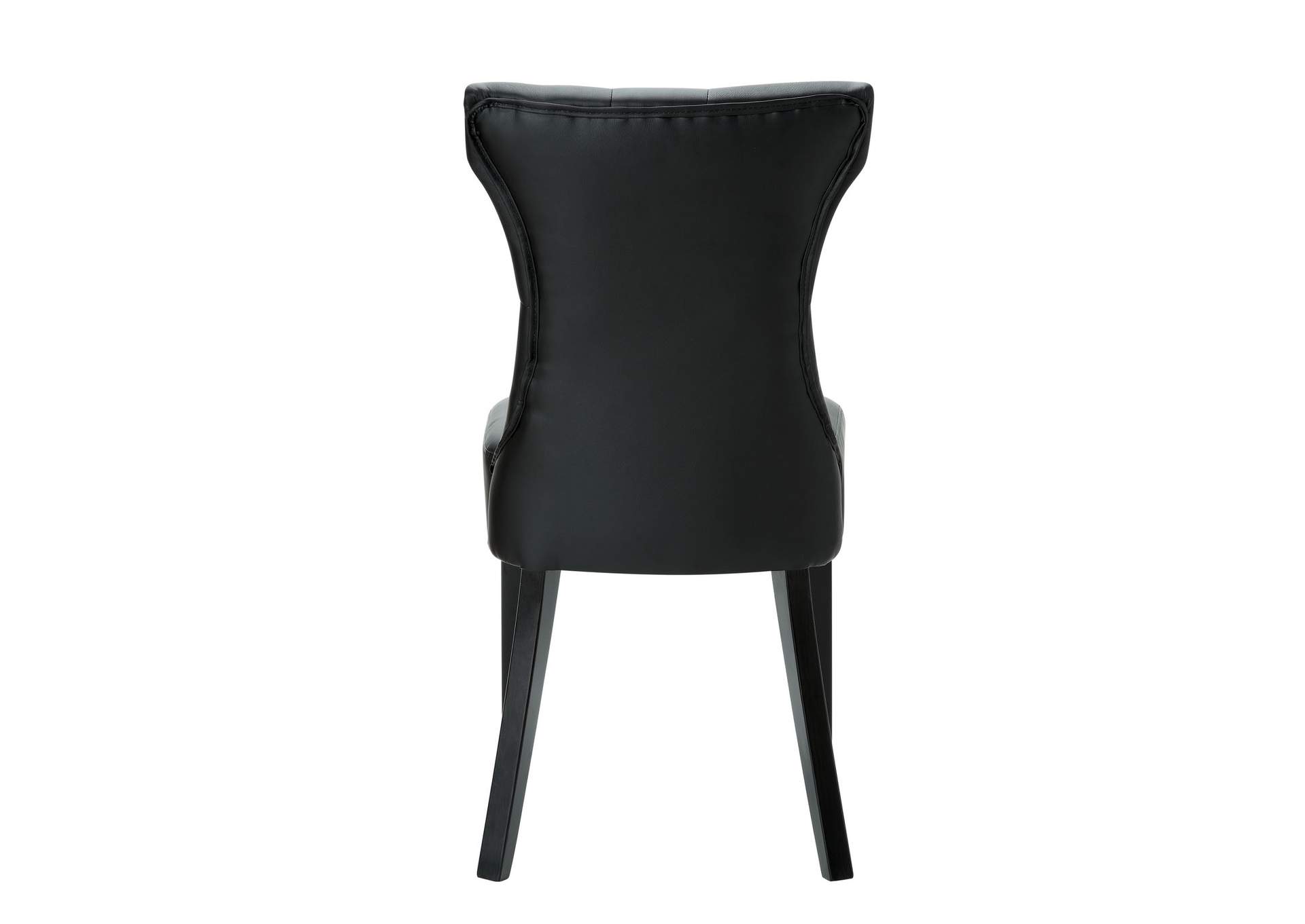 Black Silhouette Dining Vinyl Side Chair,Modway
